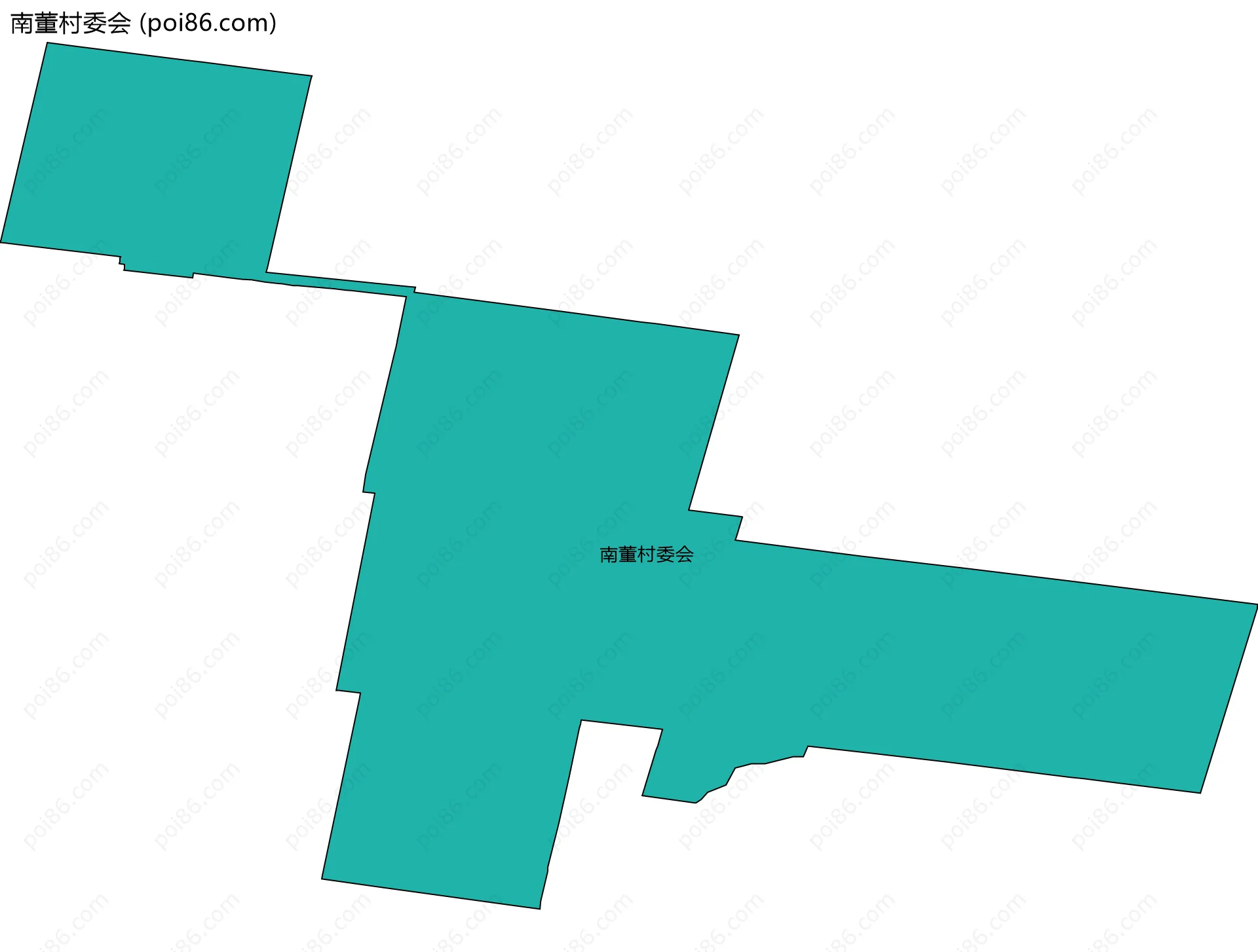 南董村委会边界地图