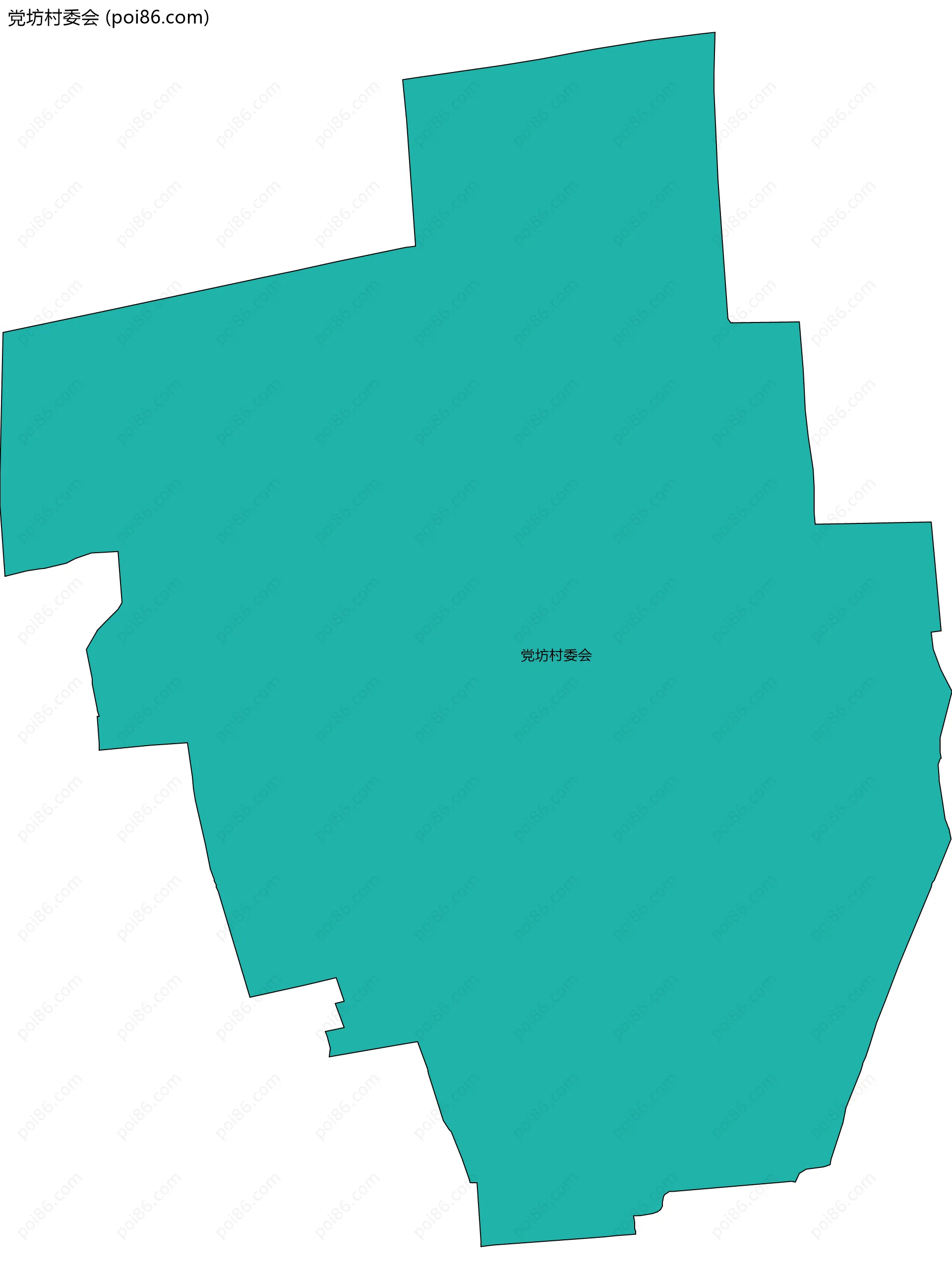 党坊村委会边界地图