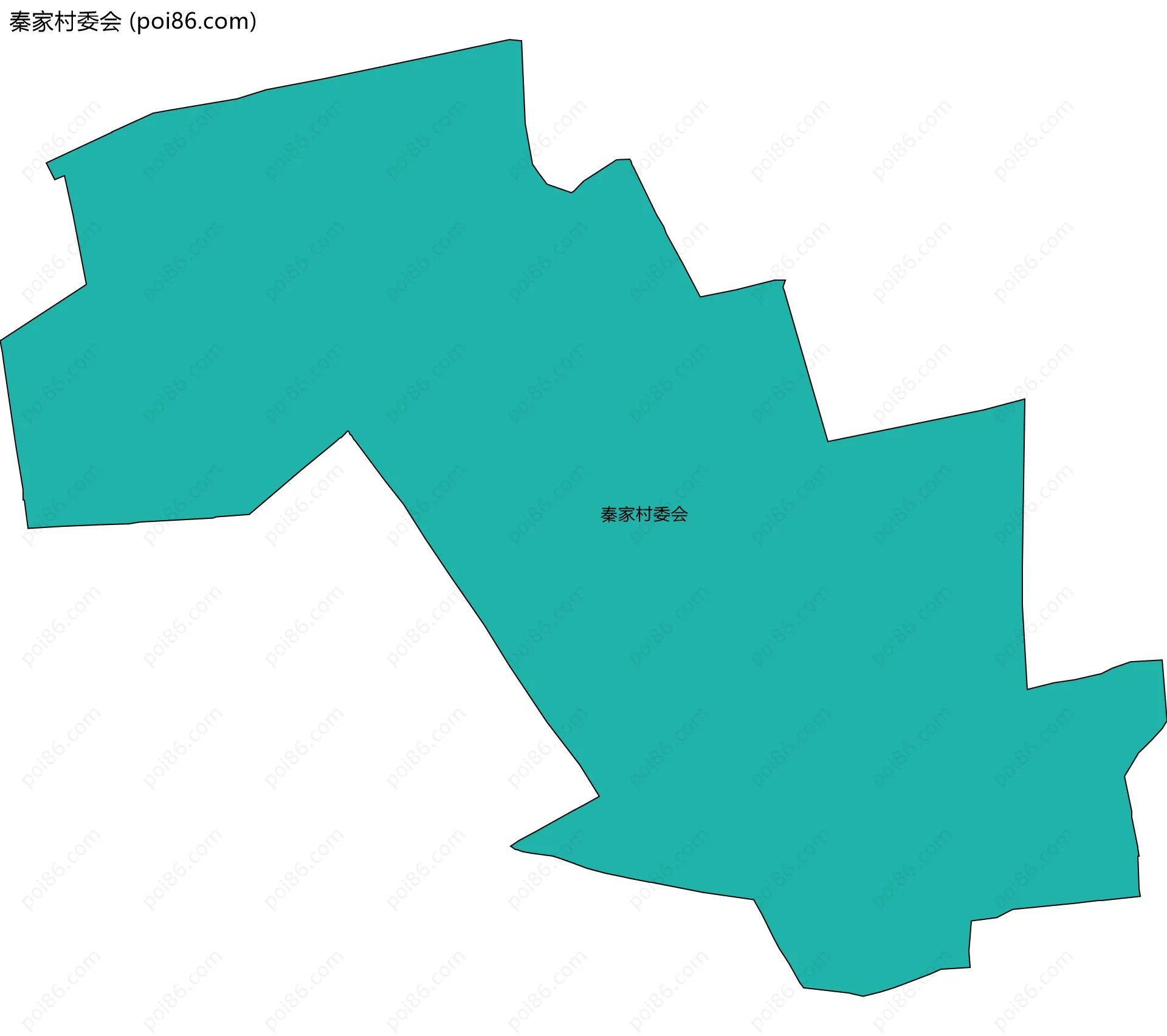 秦家村委会边界地图