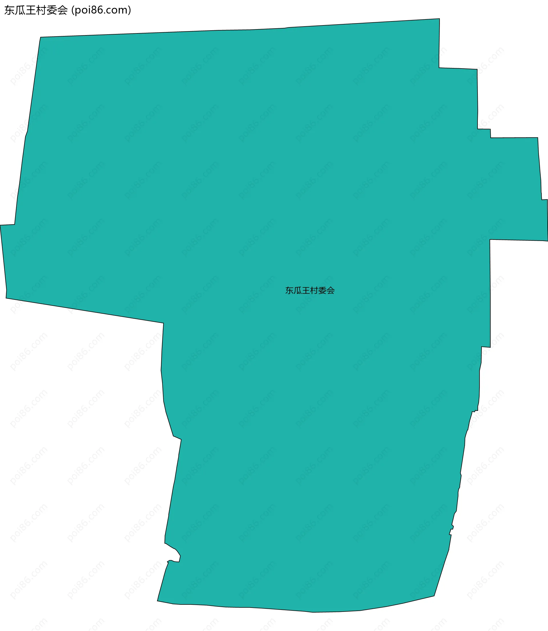 东瓜王村委会边界地图