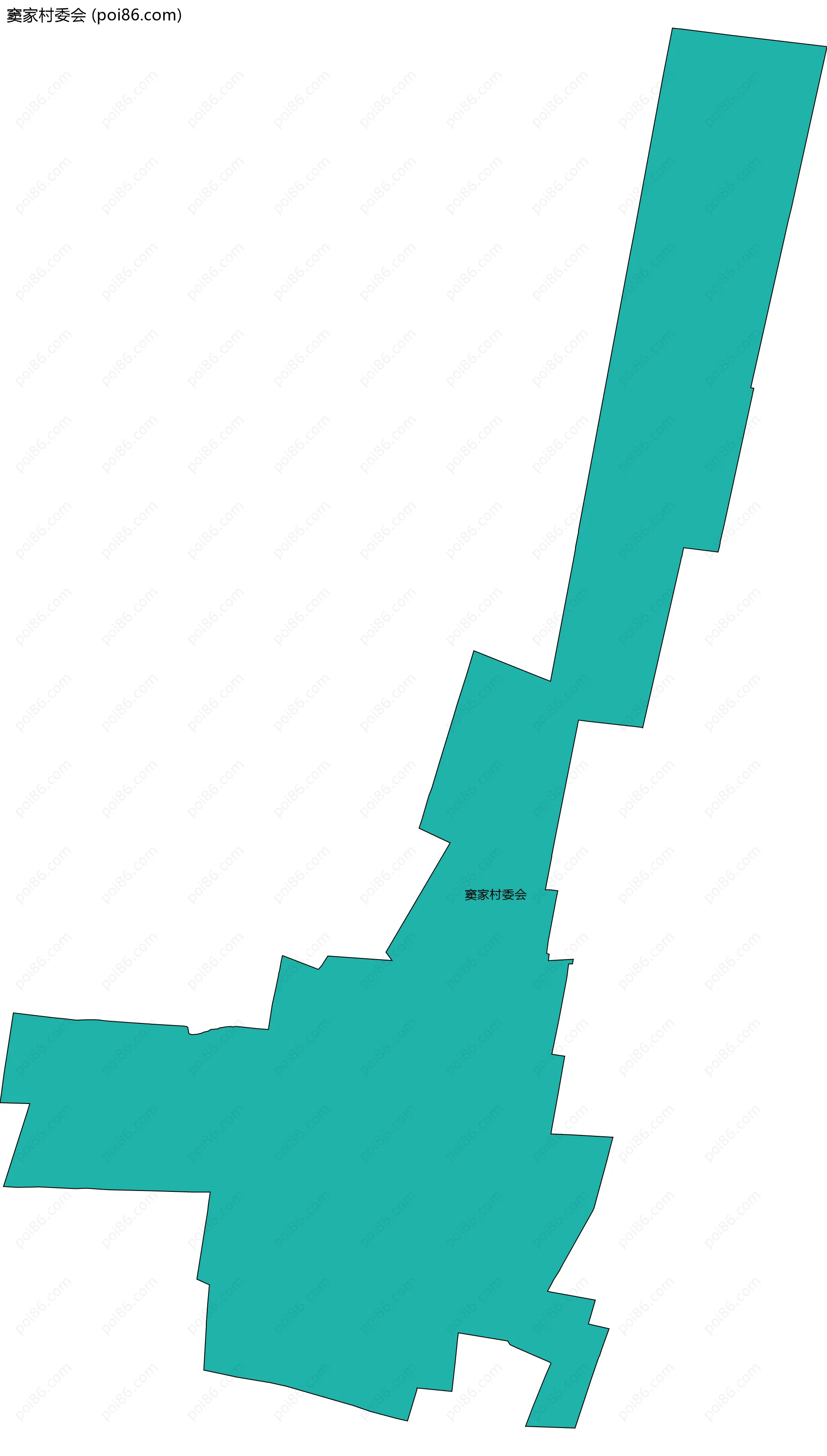 窦家村委会边界地图