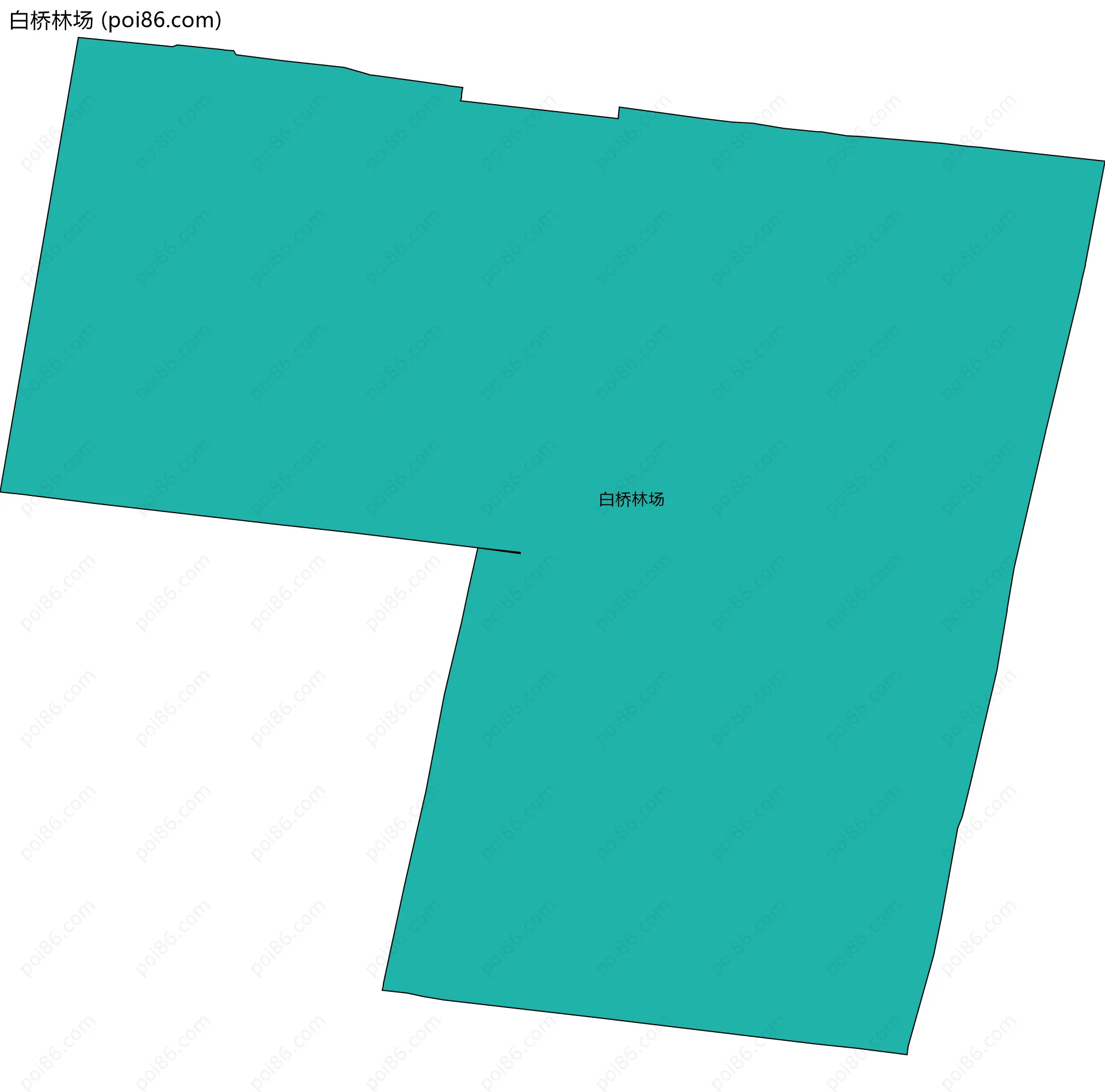 白桥林场边界地图