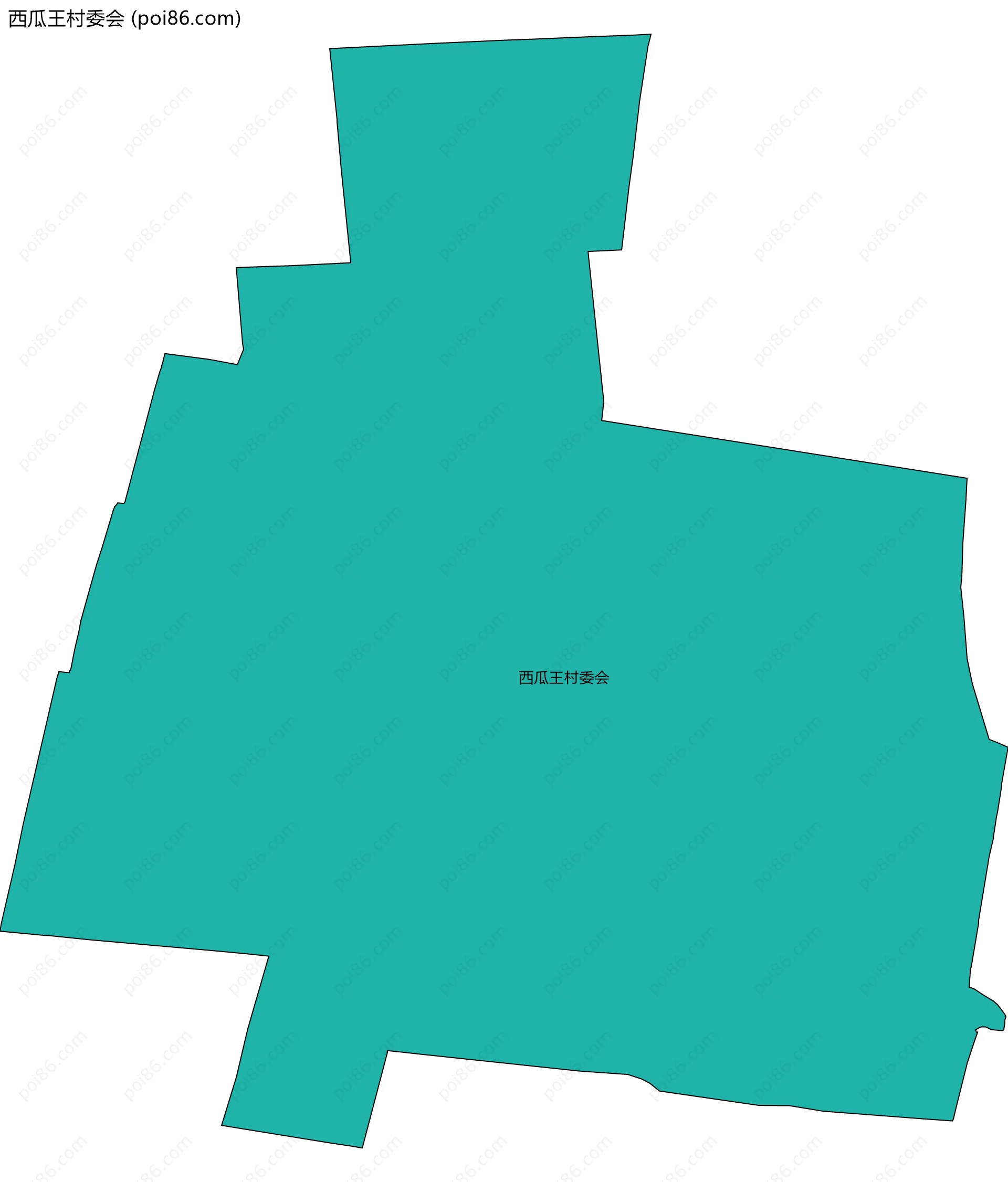 西瓜王村委会边界地图