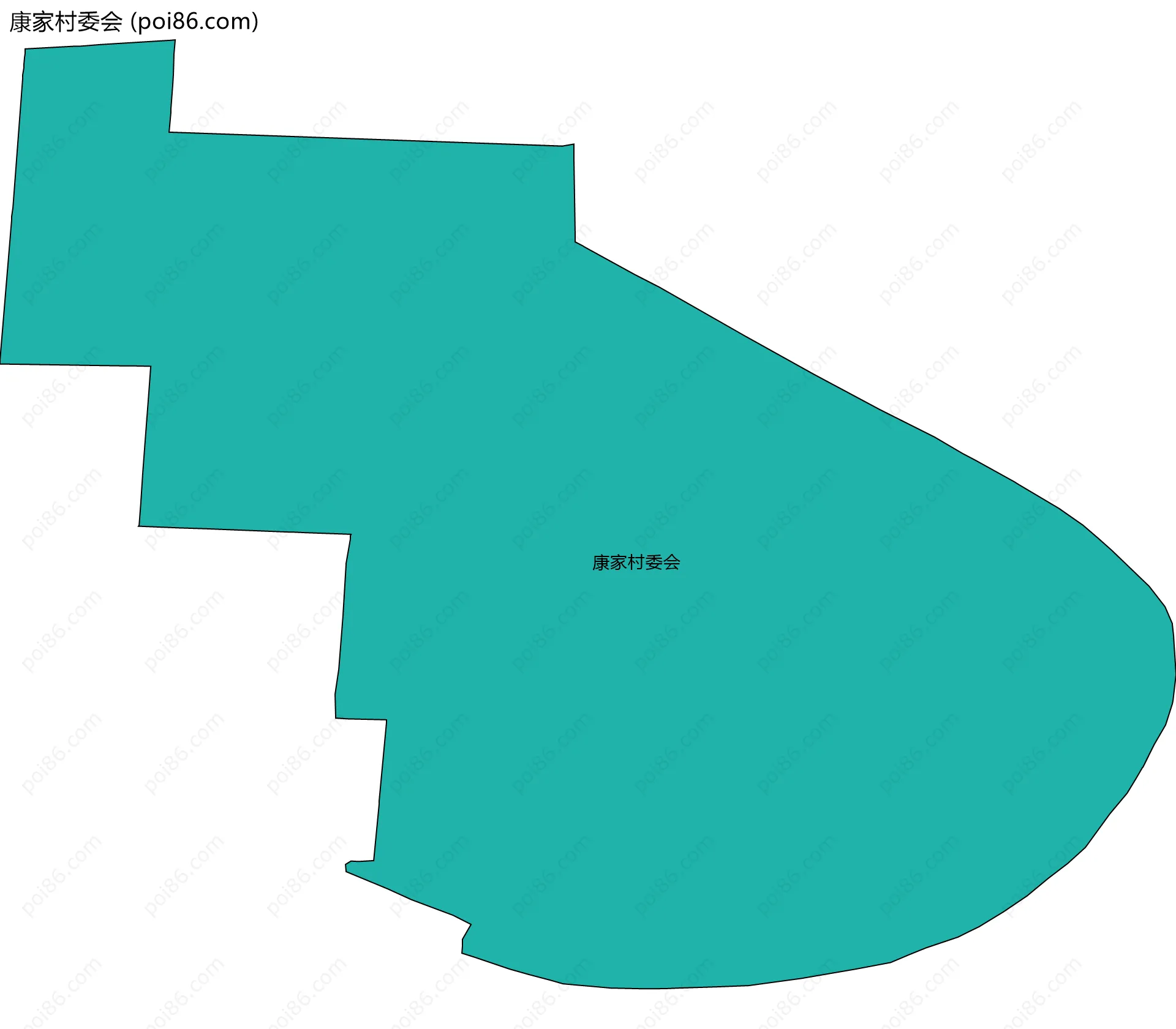 康家村委会边界地图