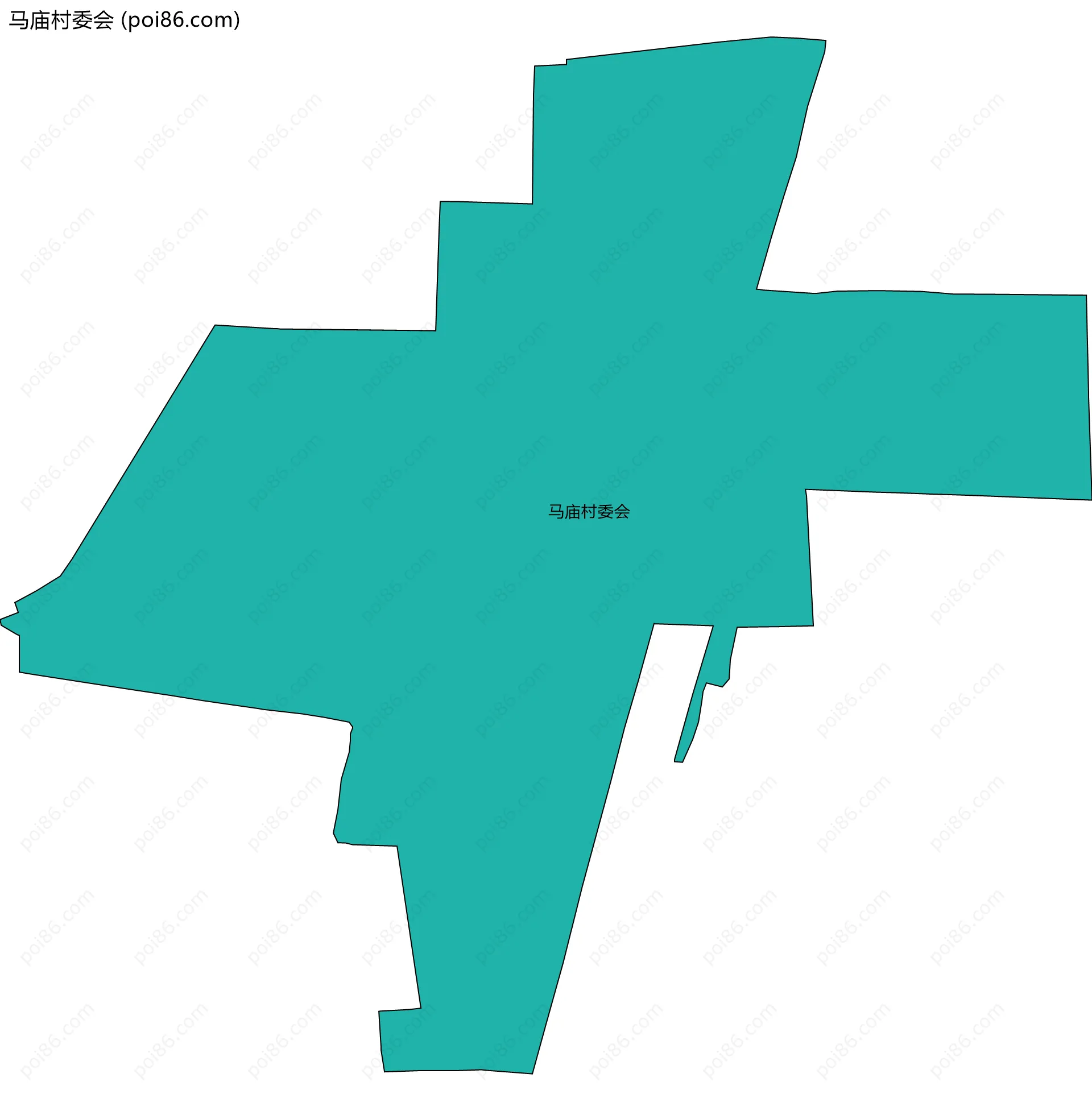 马庙村委会边界地图