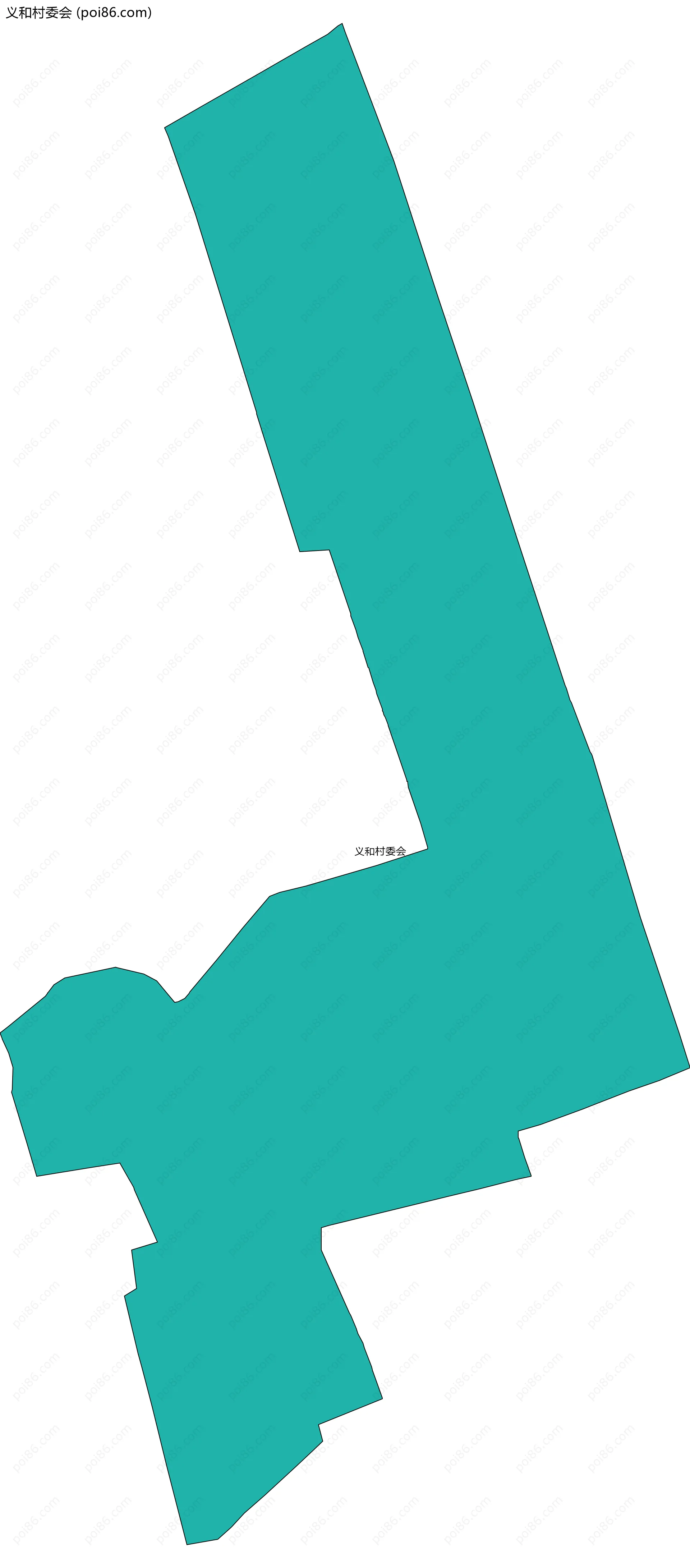 义和村委会边界地图