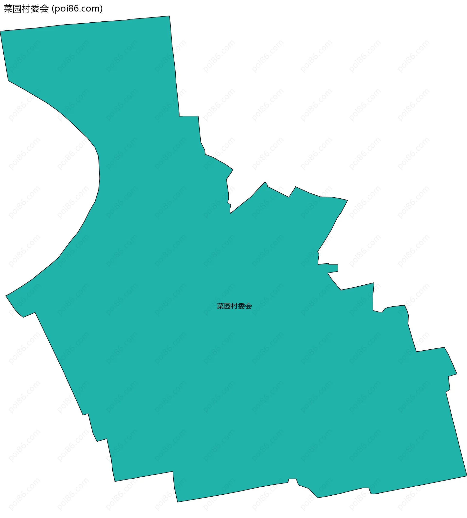 菜园村委会边界地图