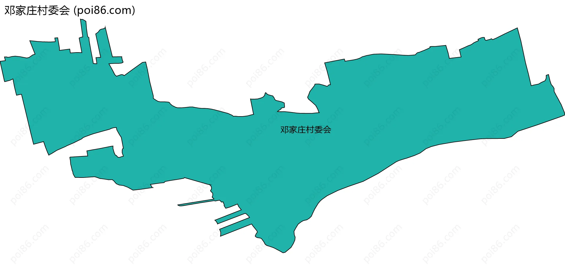邓家庄村委会边界地图