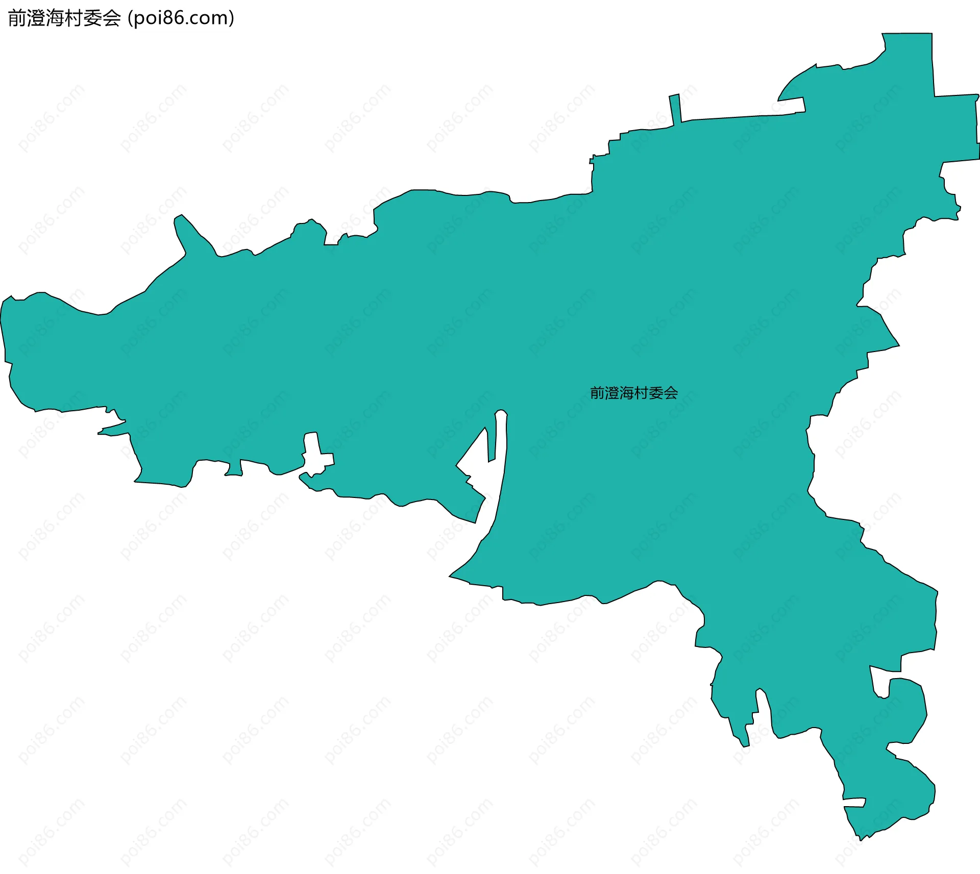 前澄海村委会边界地图