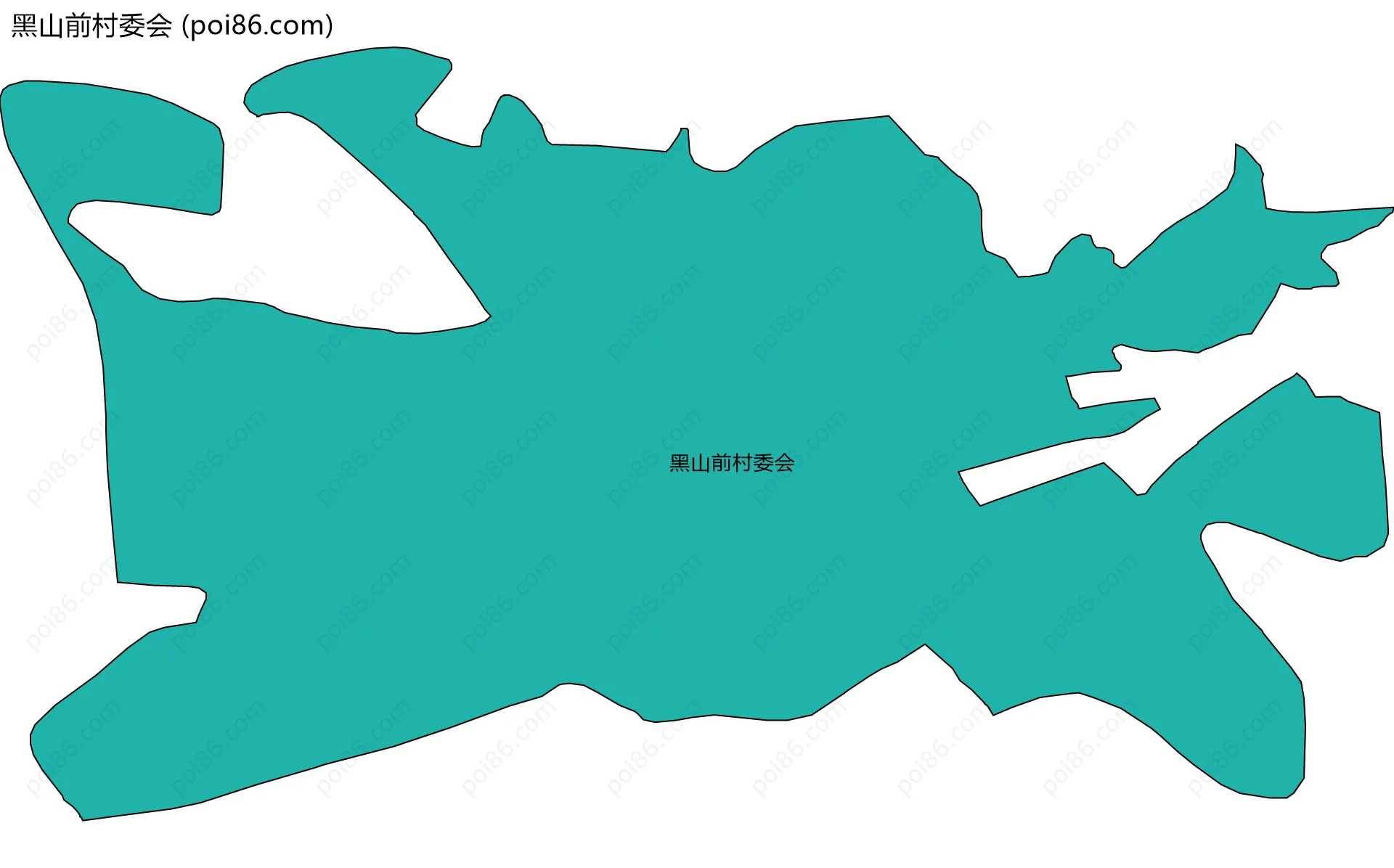 黑山前村委会边界地图