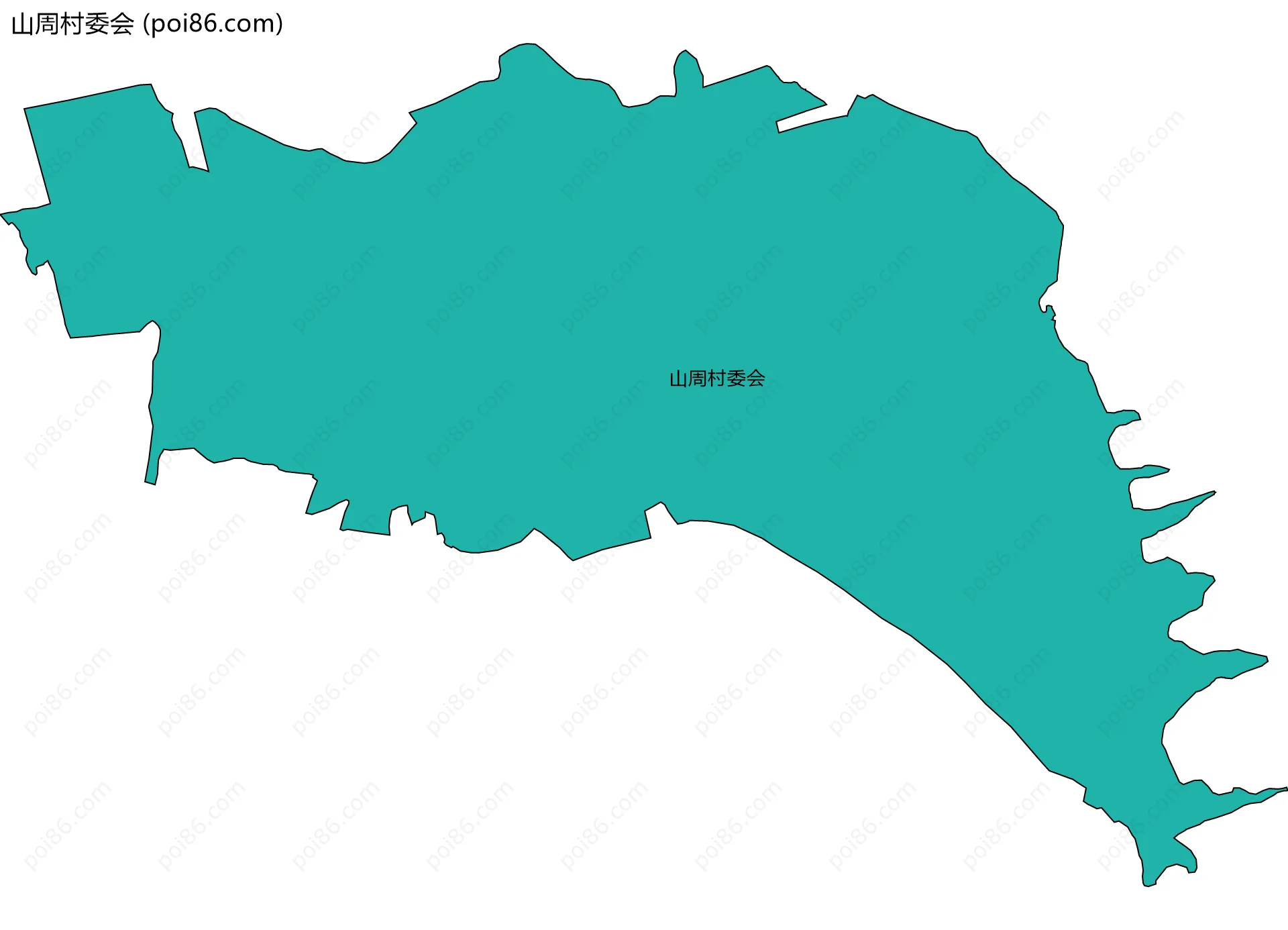 山周村委会边界地图