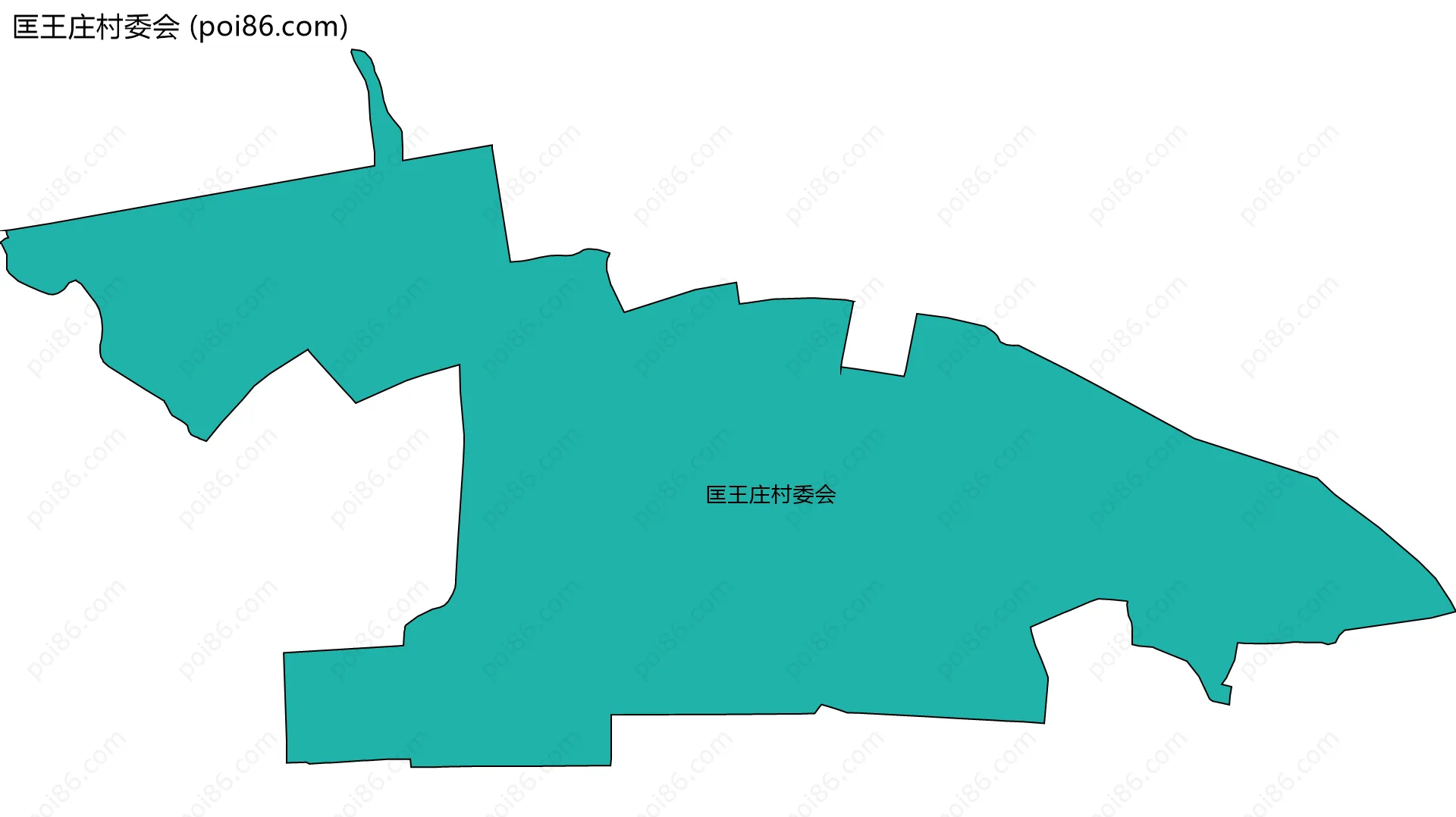 匡王庄村委会边界地图