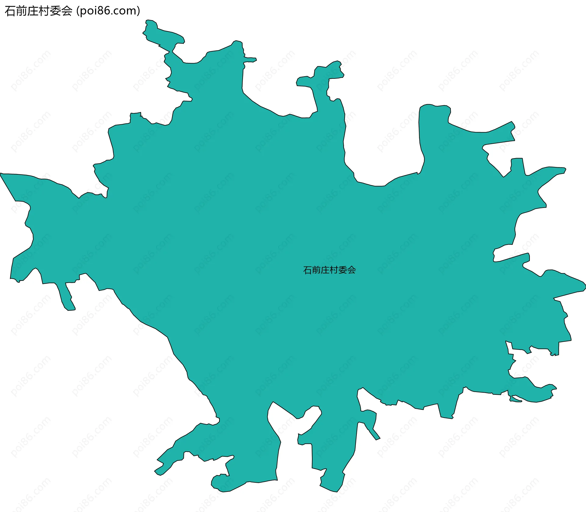 石前庄村委会边界地图
