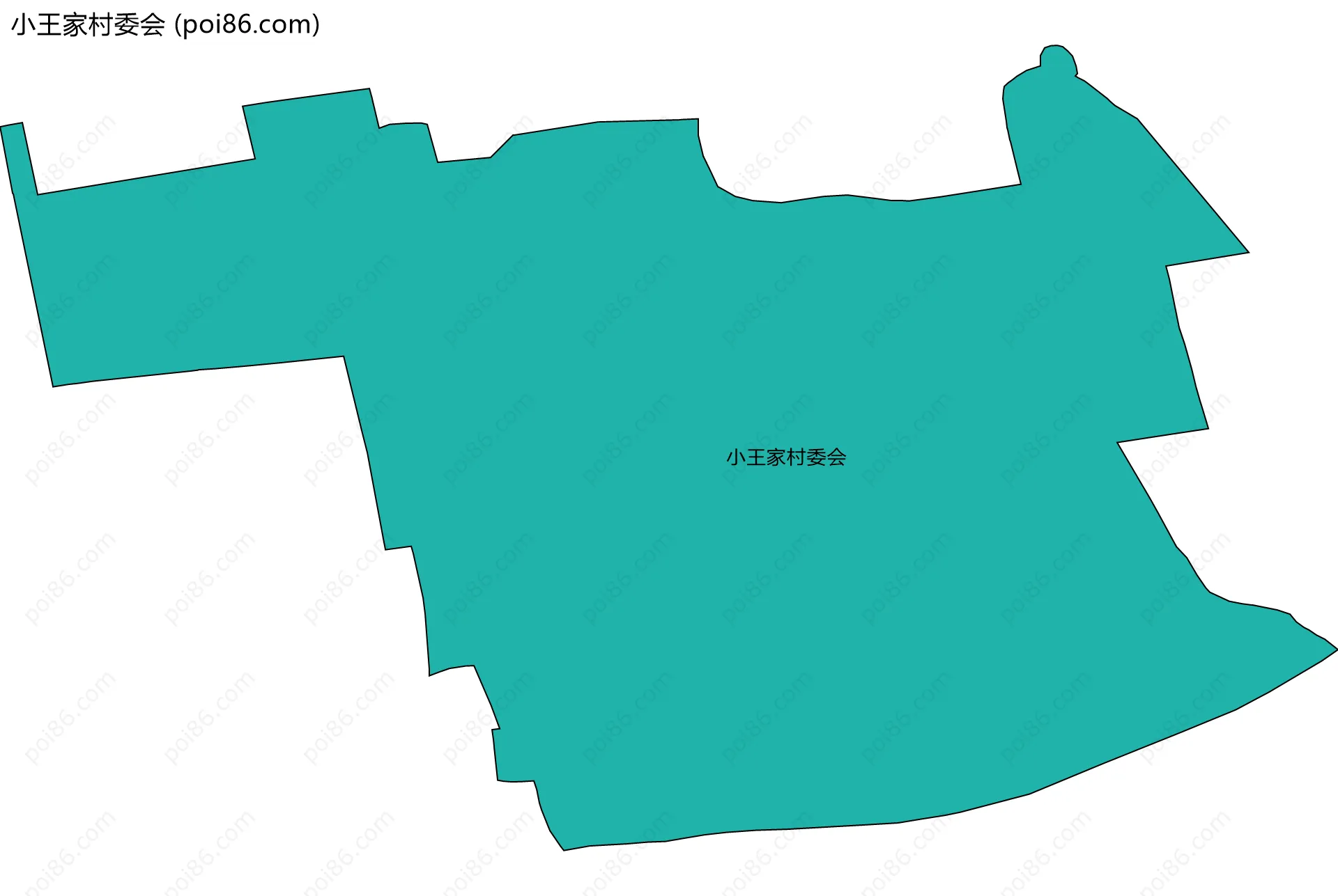 小王家村委会边界地图
