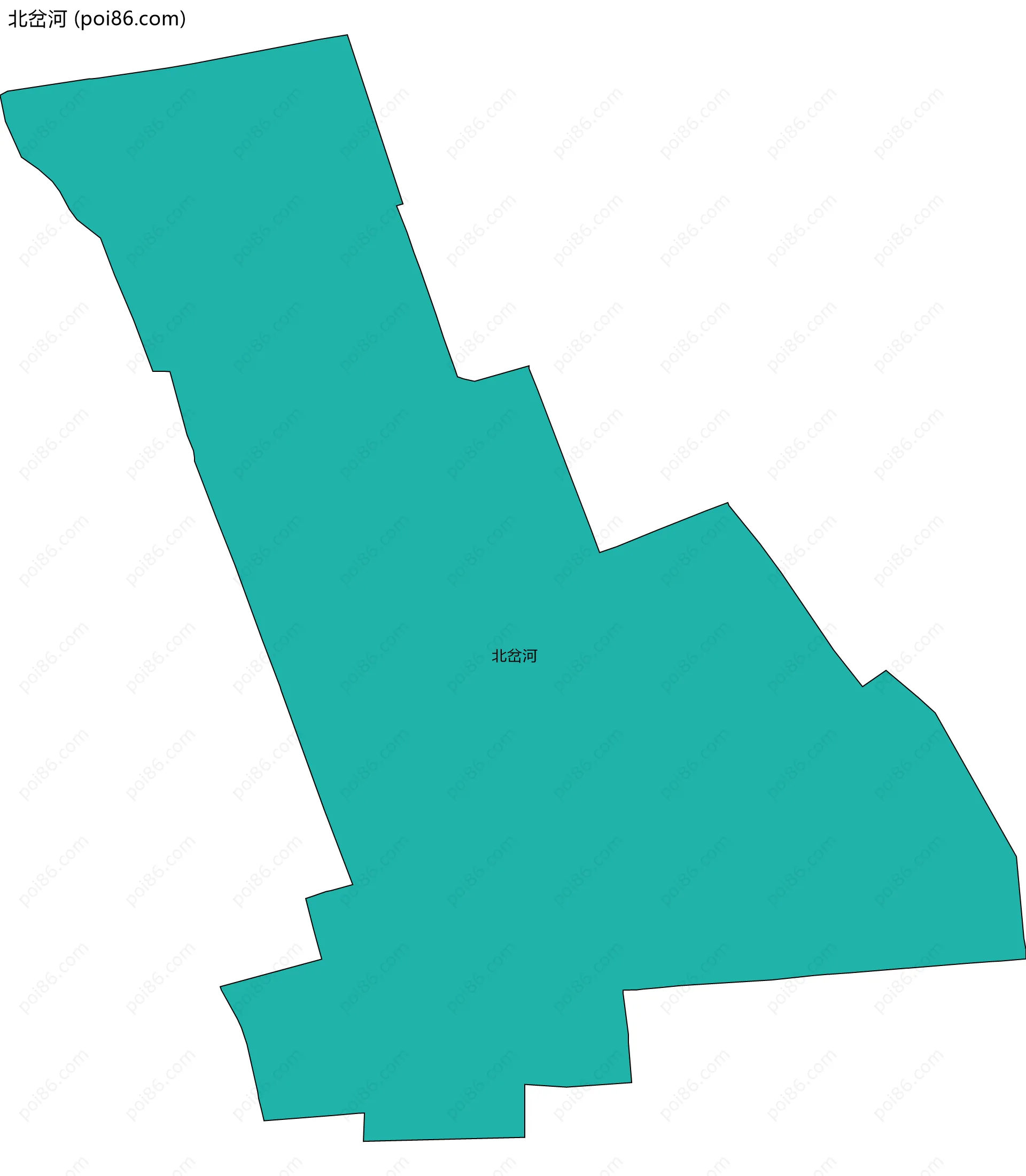 北岔河边界地图