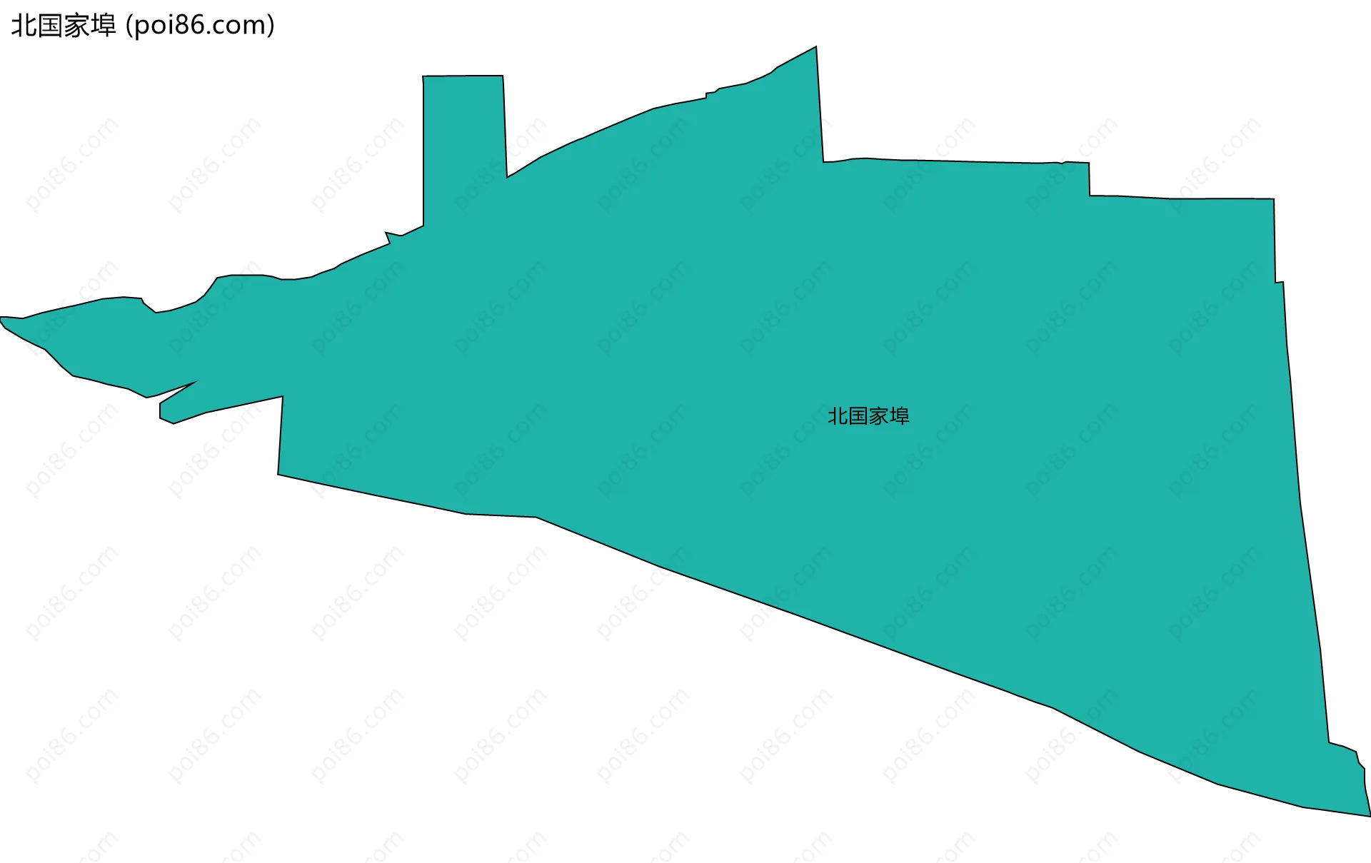 北国家埠边界地图