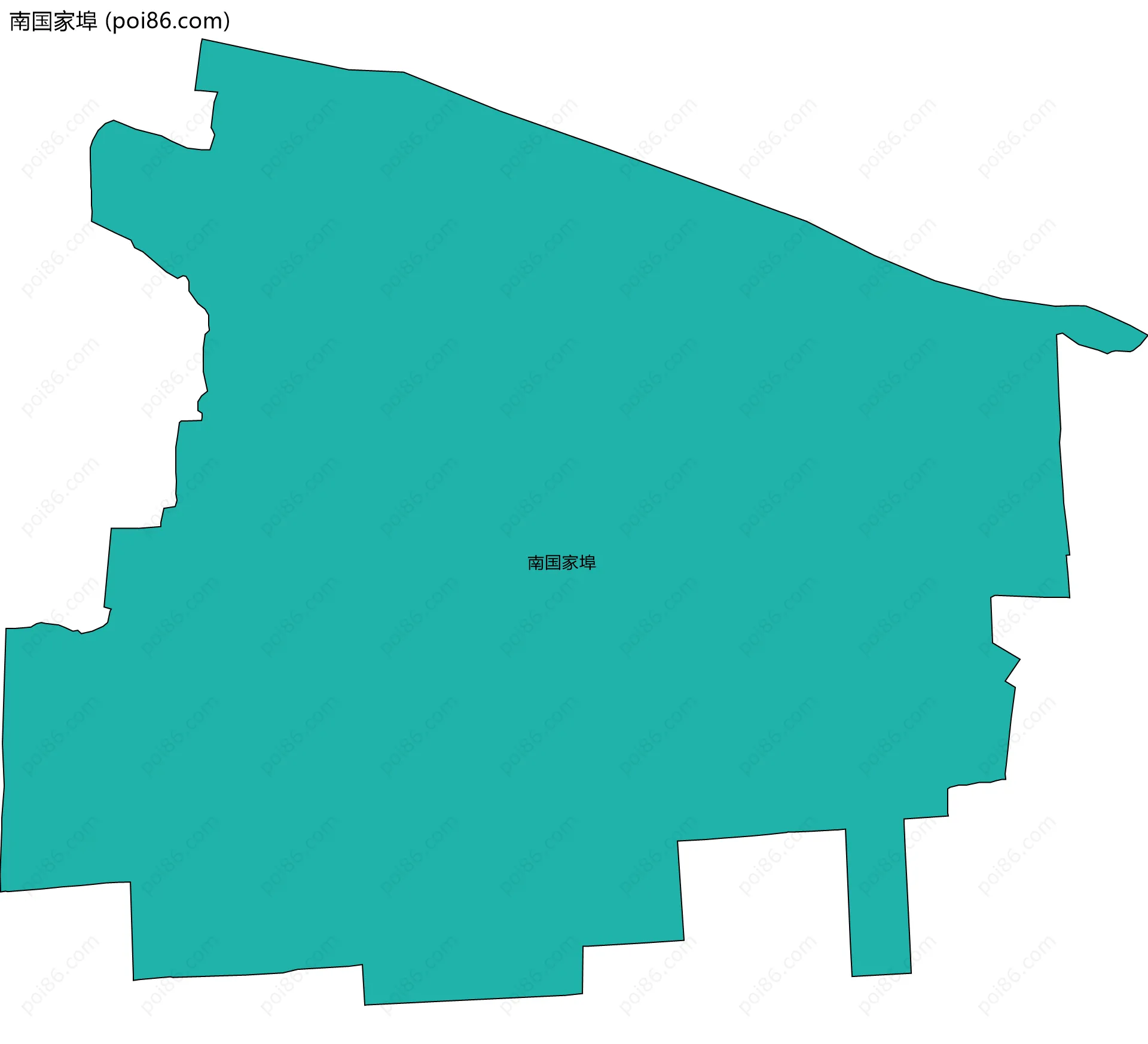 南国家埠边界地图