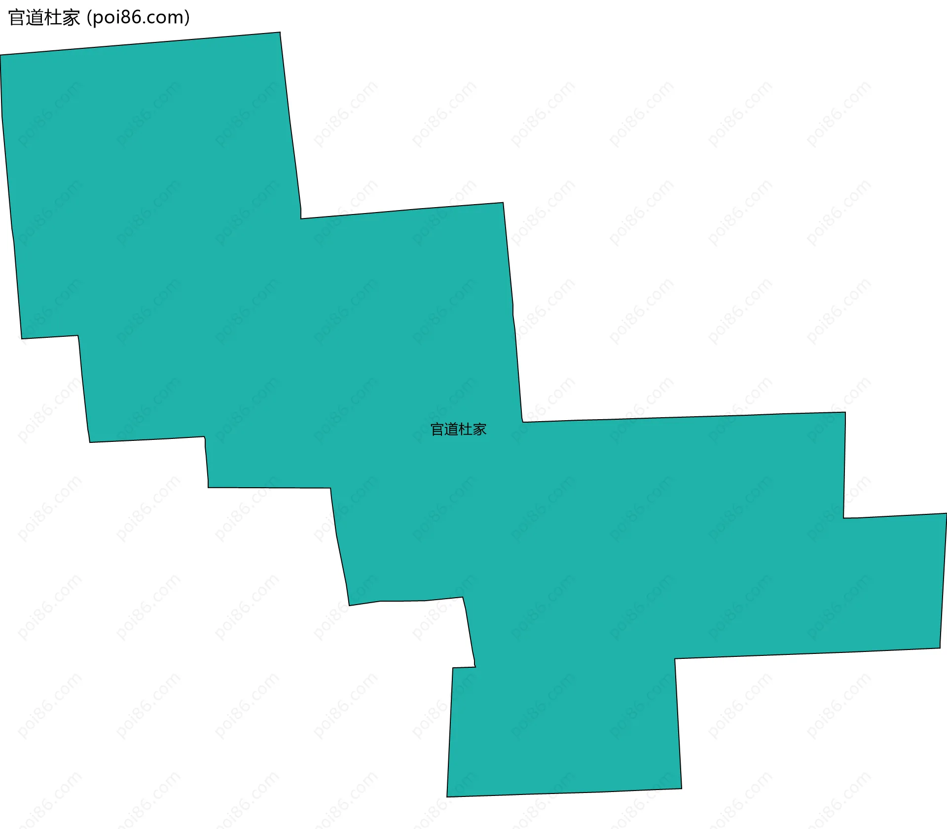 官道杜家边界地图