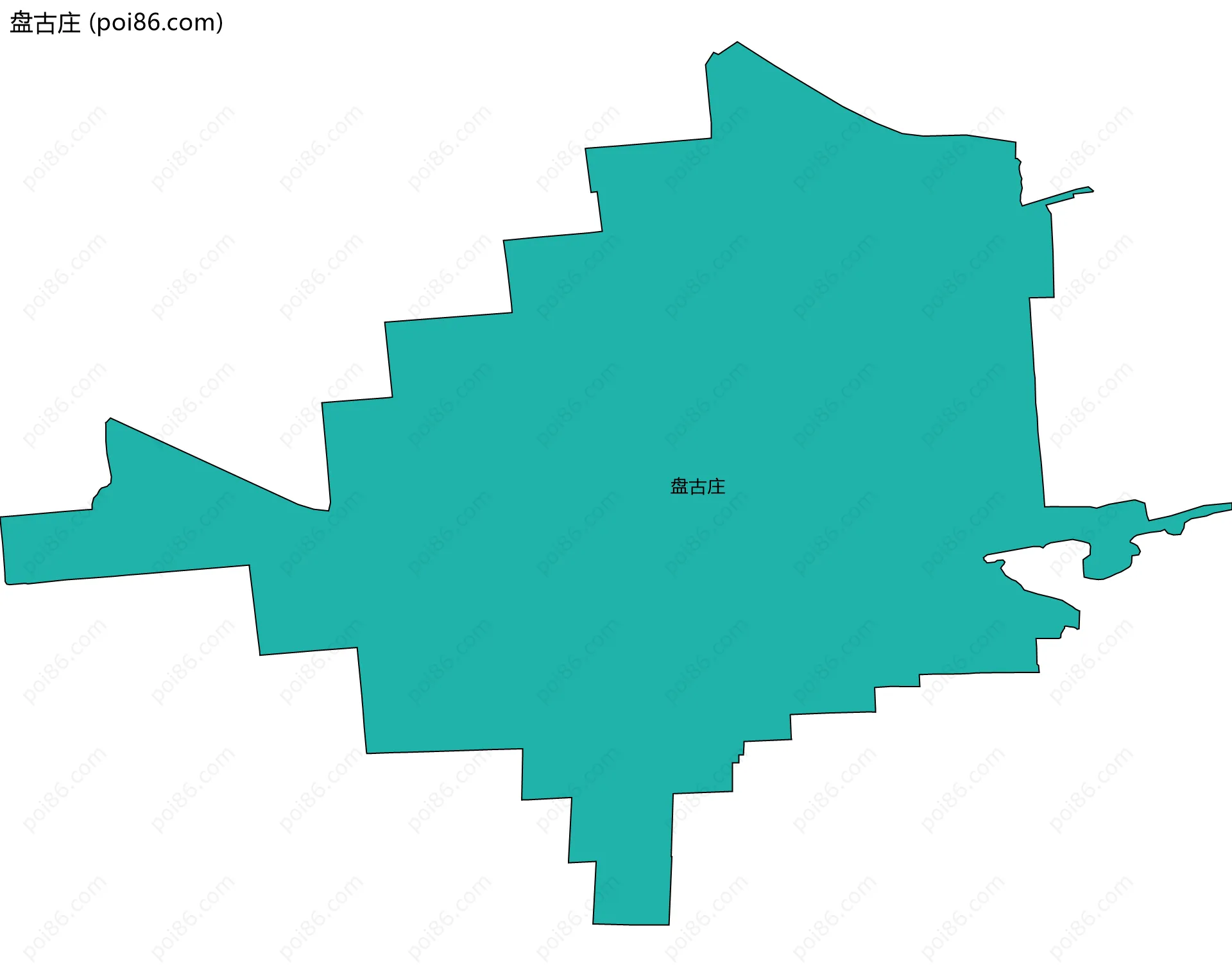 盘古庄边界地图