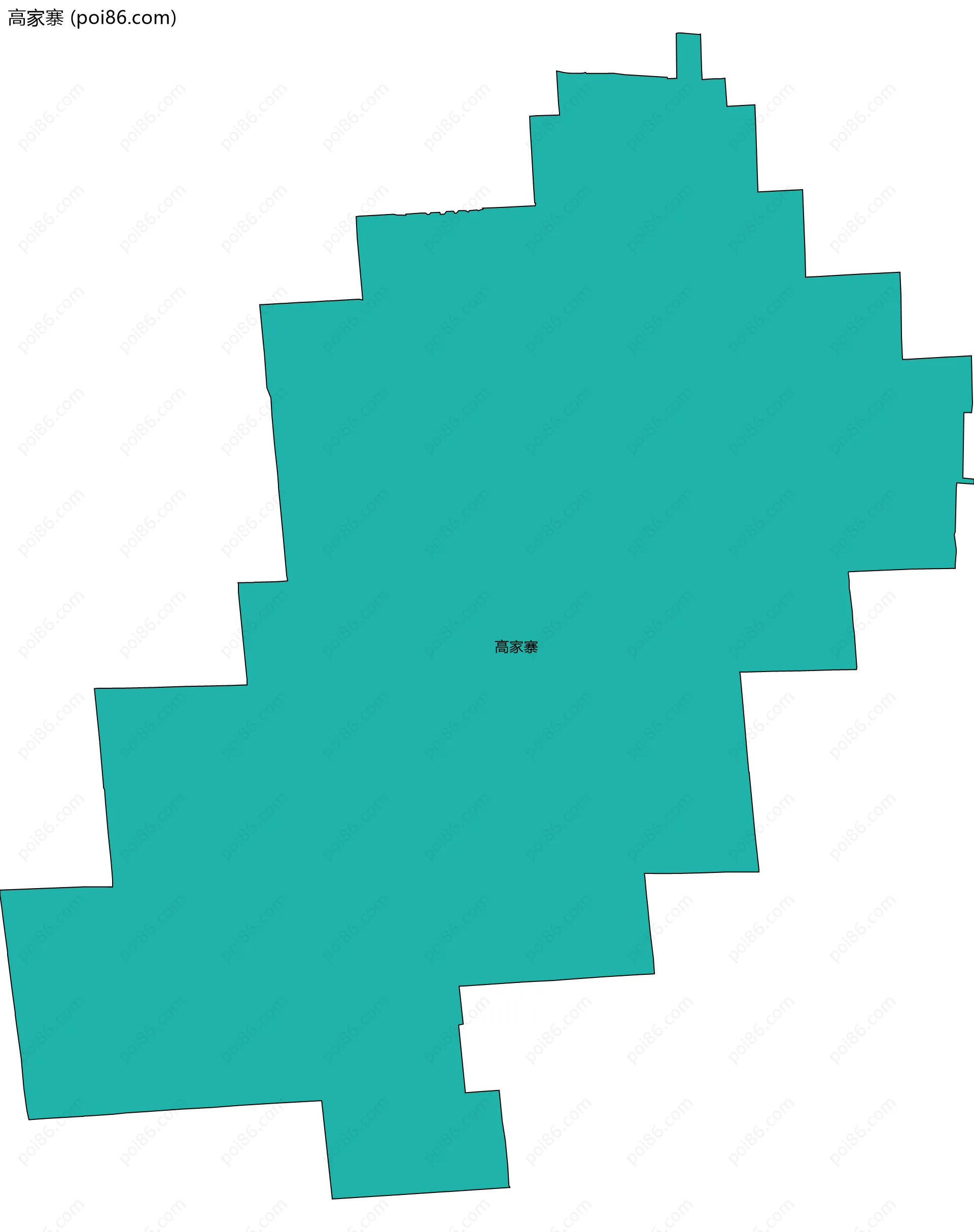 高家寨边界地图