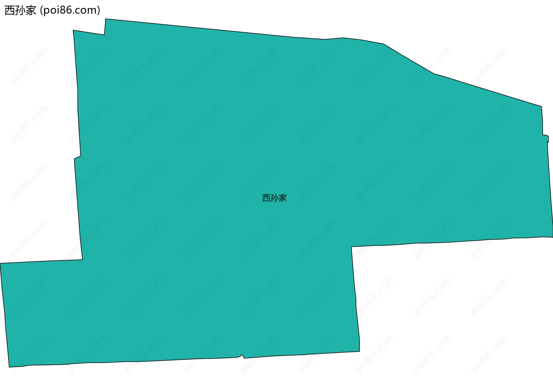 西孙家边界地图