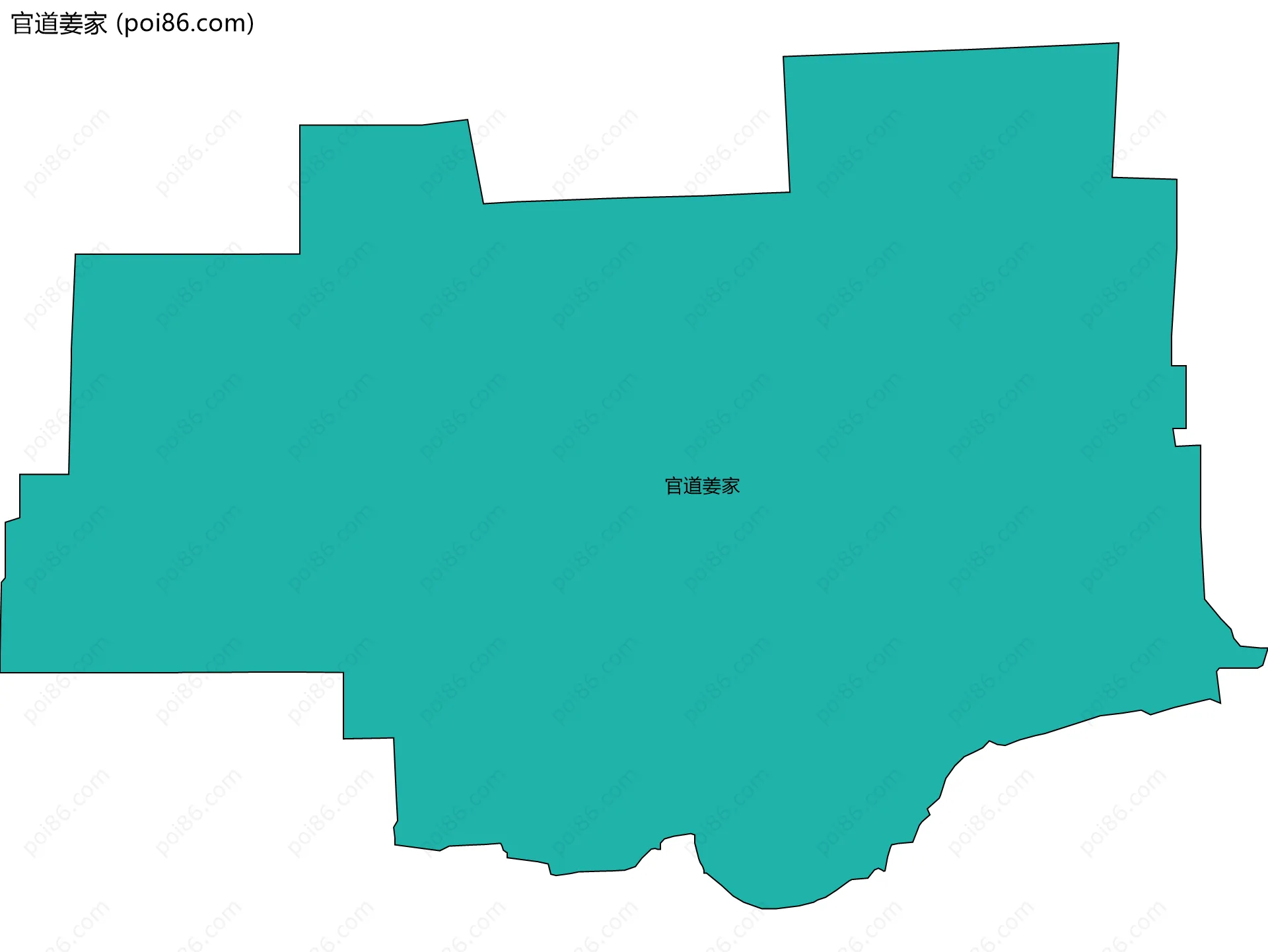 官道姜家边界地图