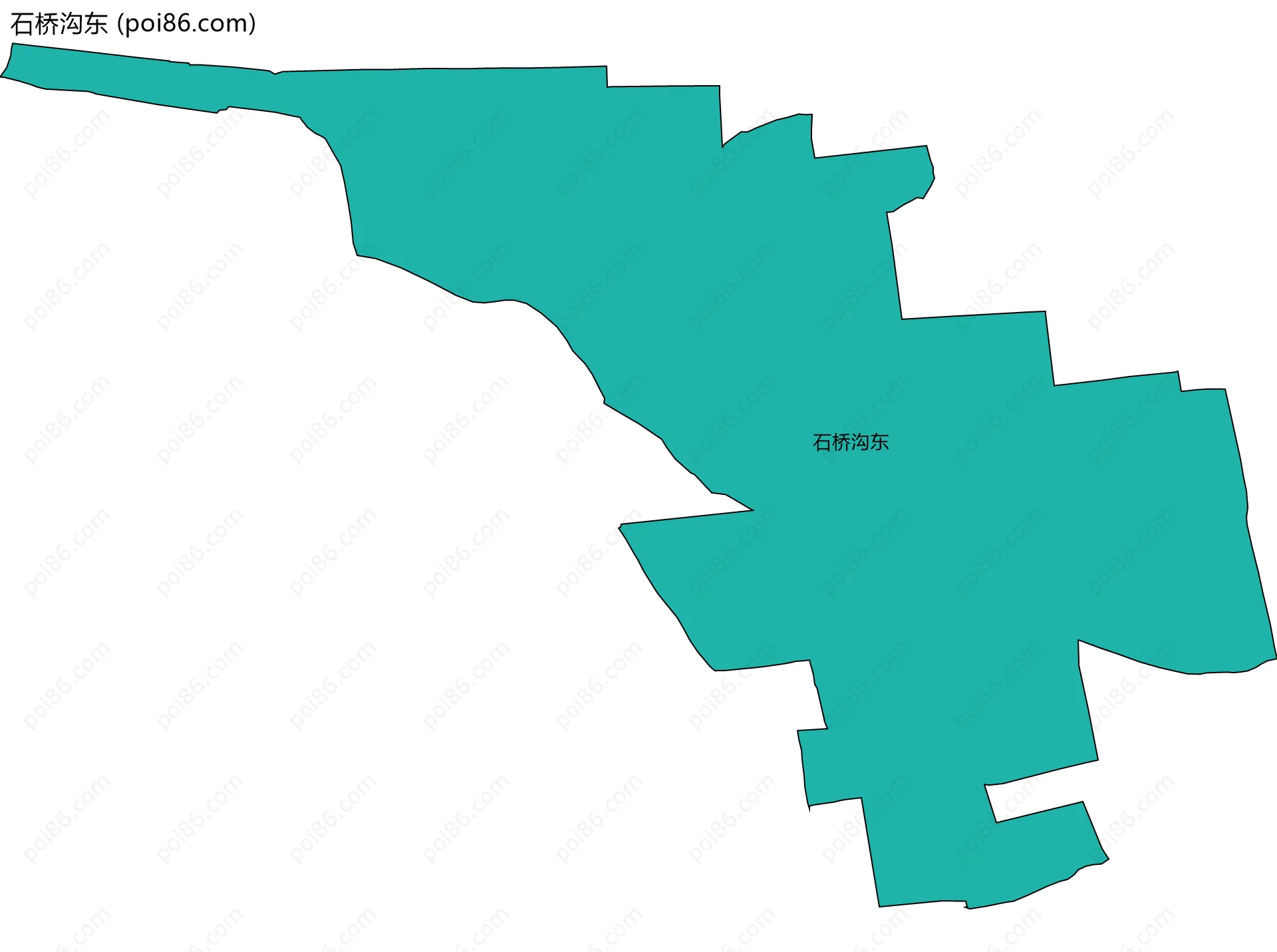 石桥沟东边界地图