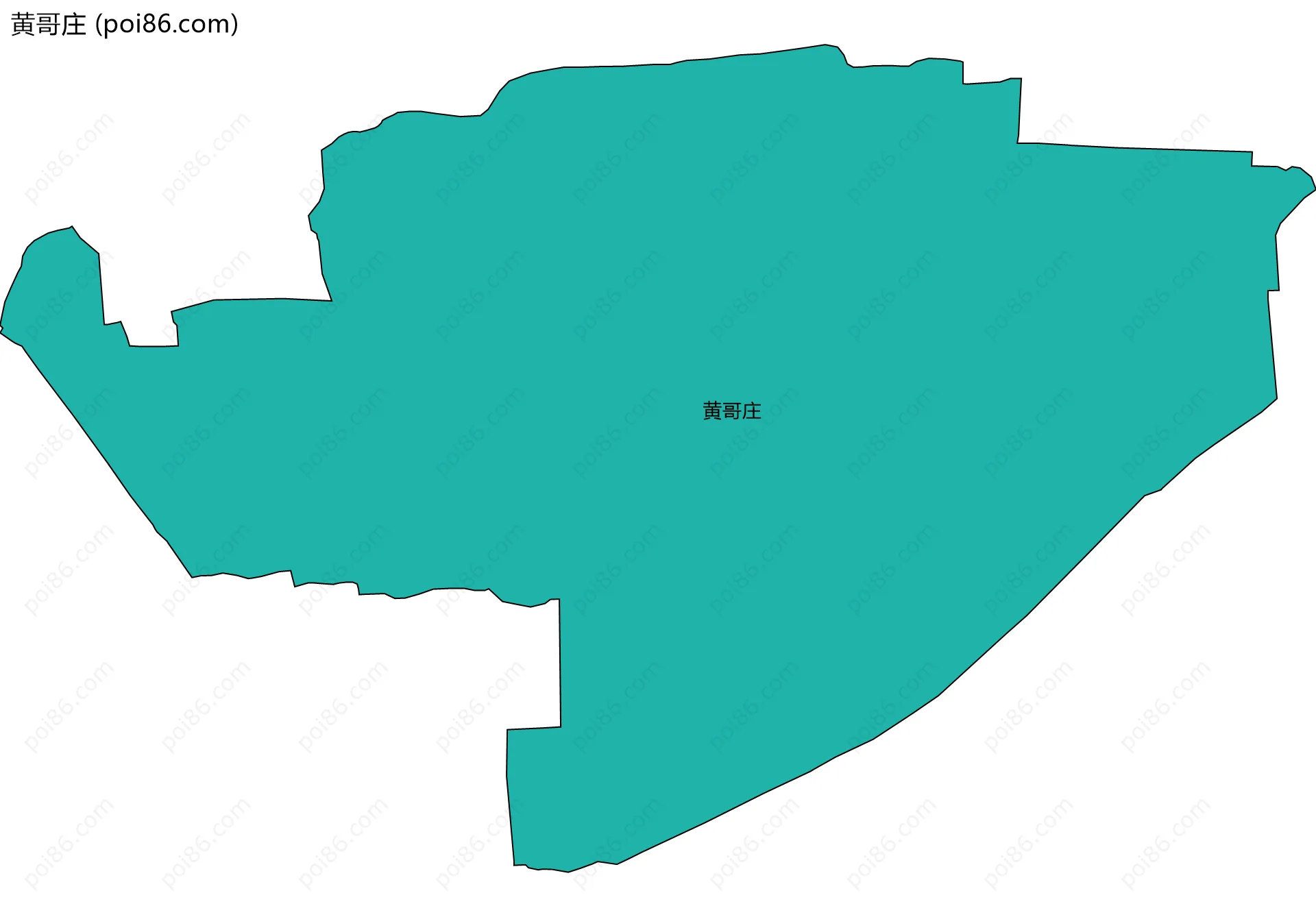黄哥庄边界地图