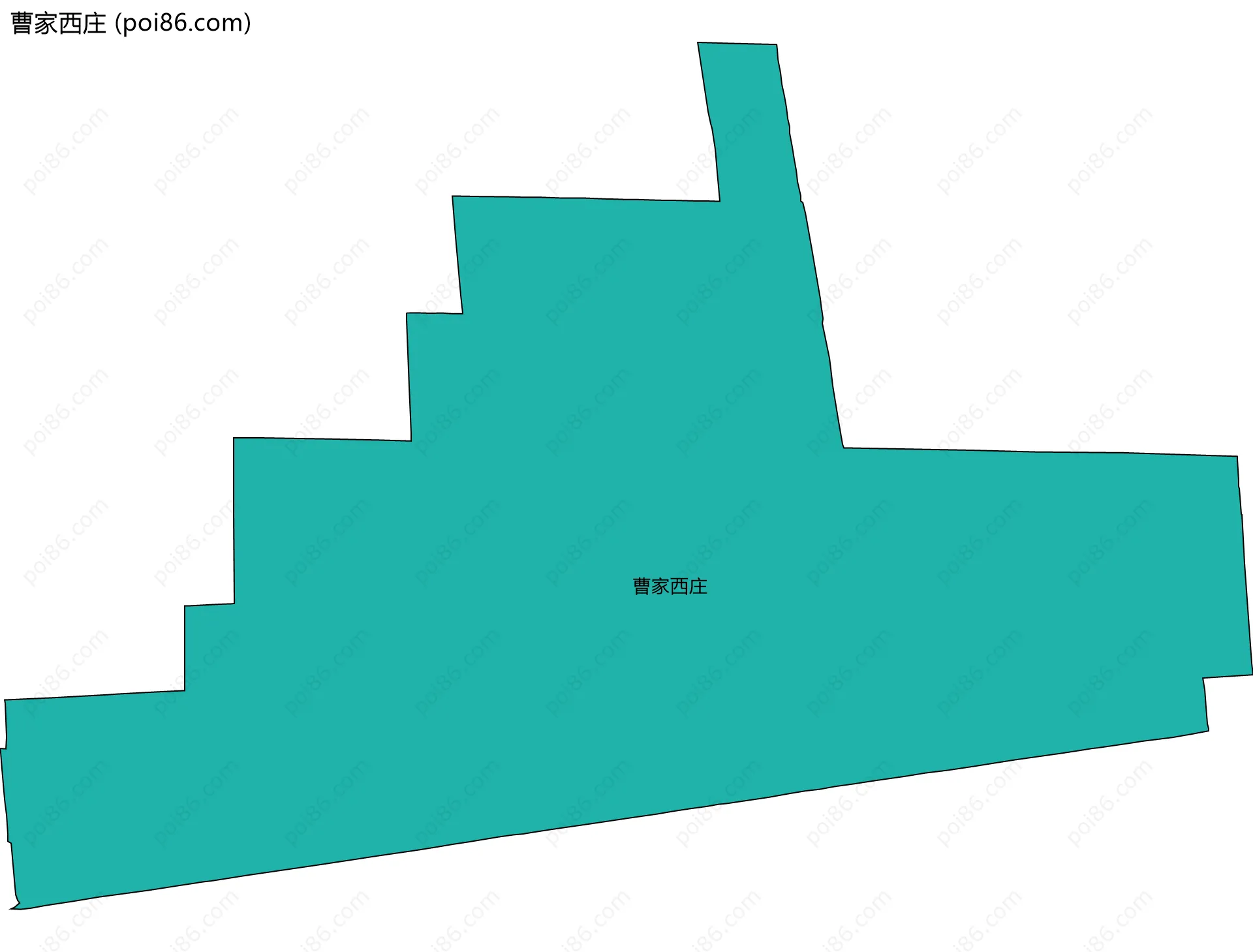 曹家西庄边界地图