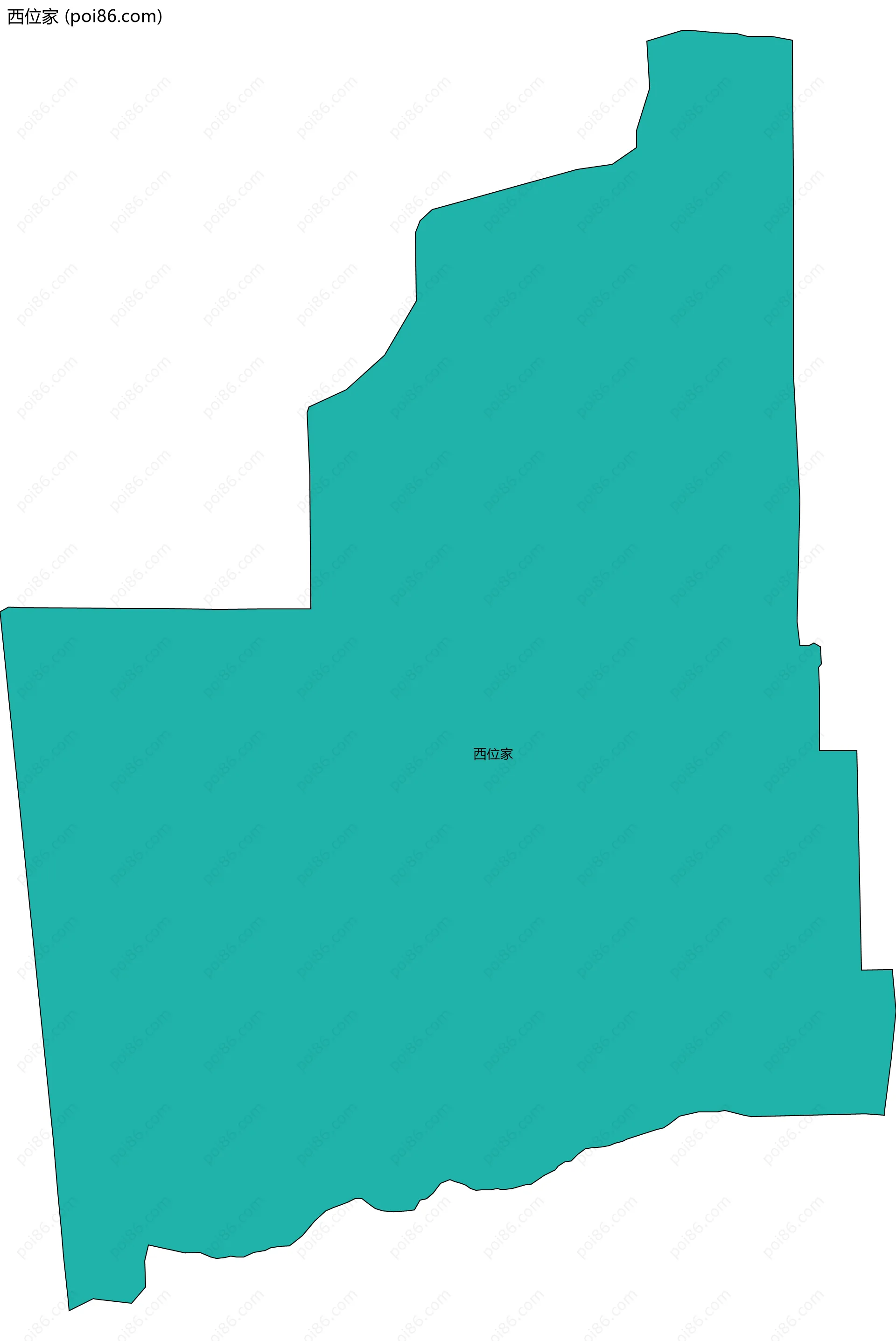 西位家边界地图