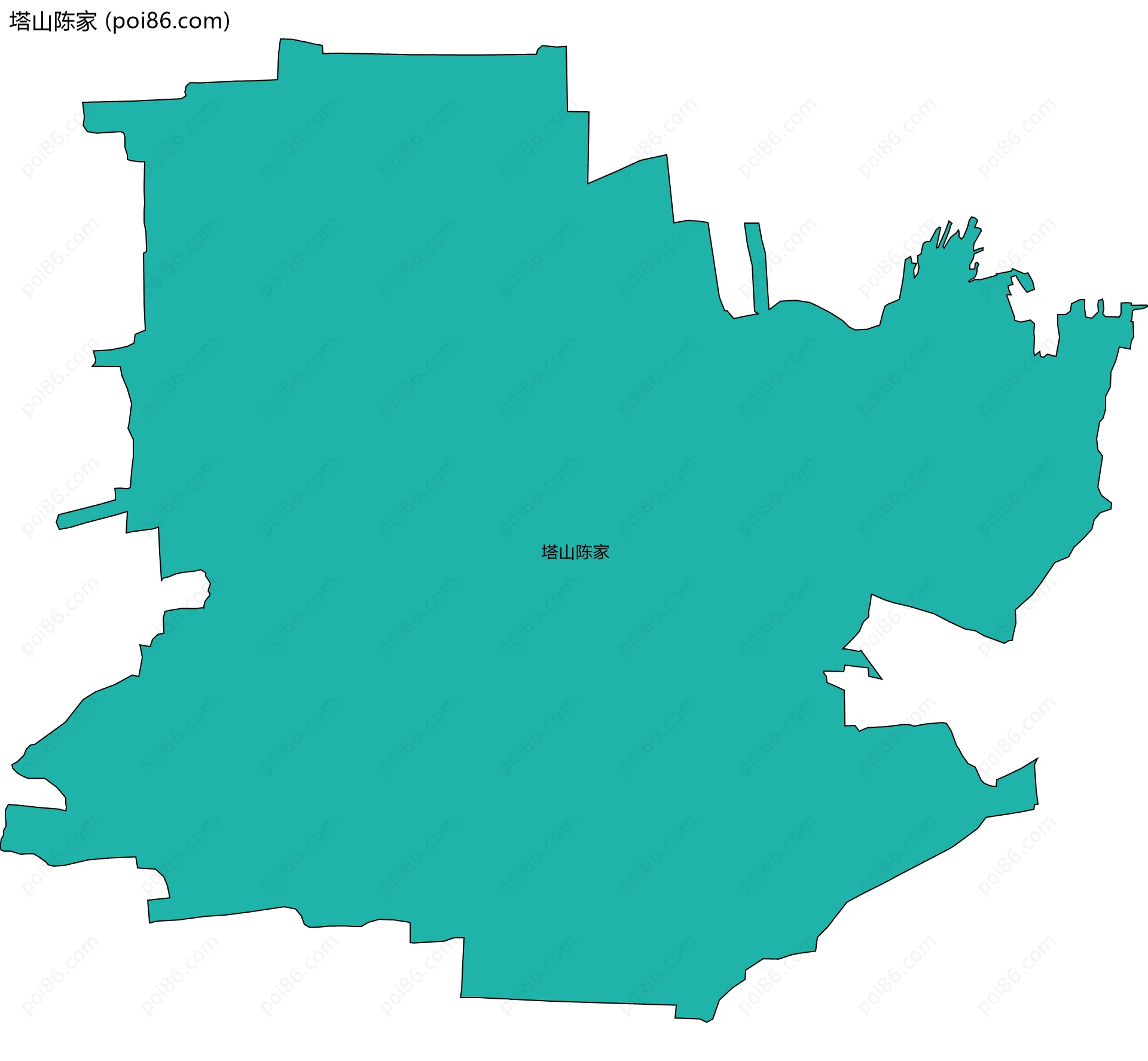 塔山陈家边界地图