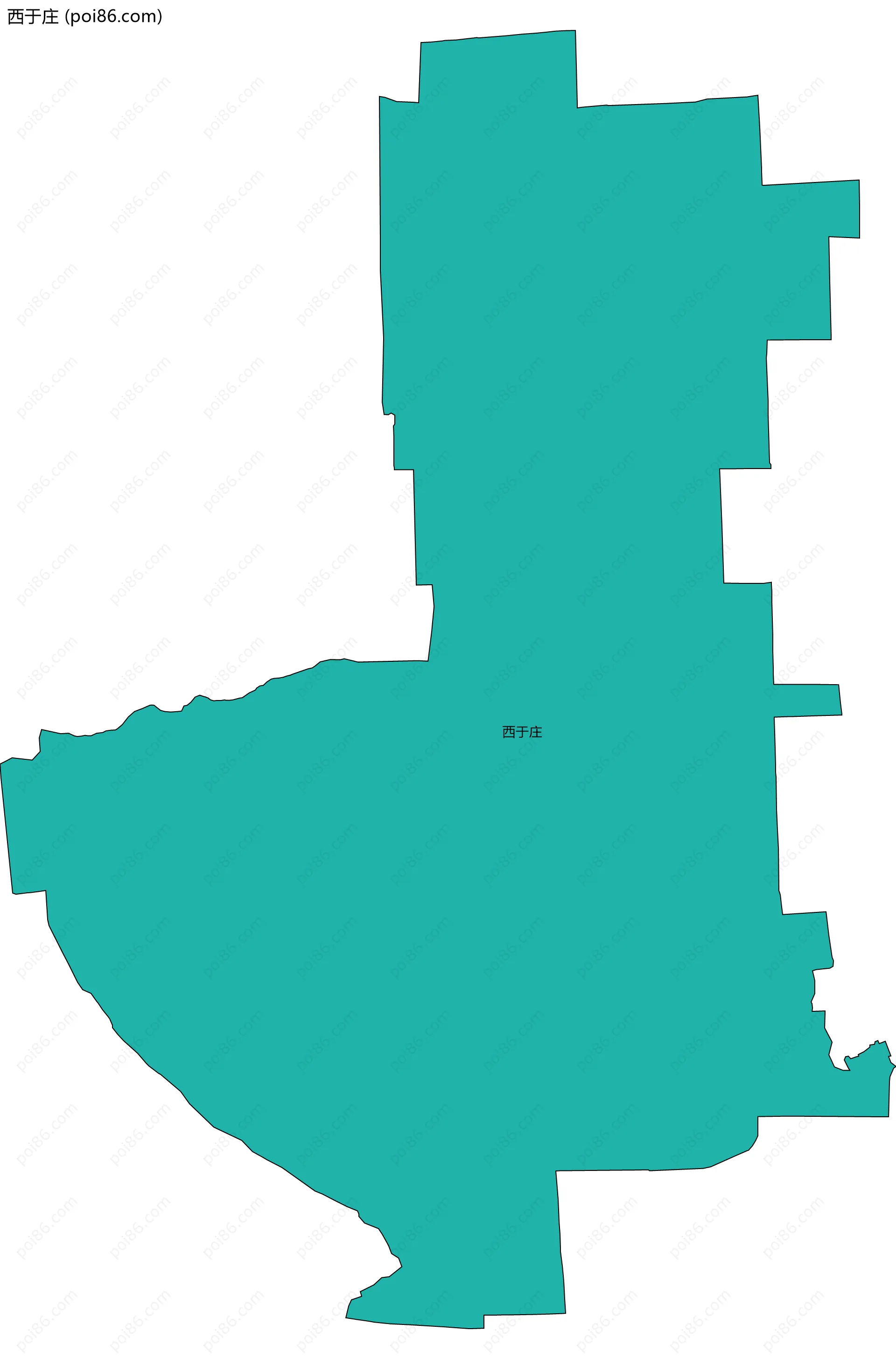 西于庄边界地图