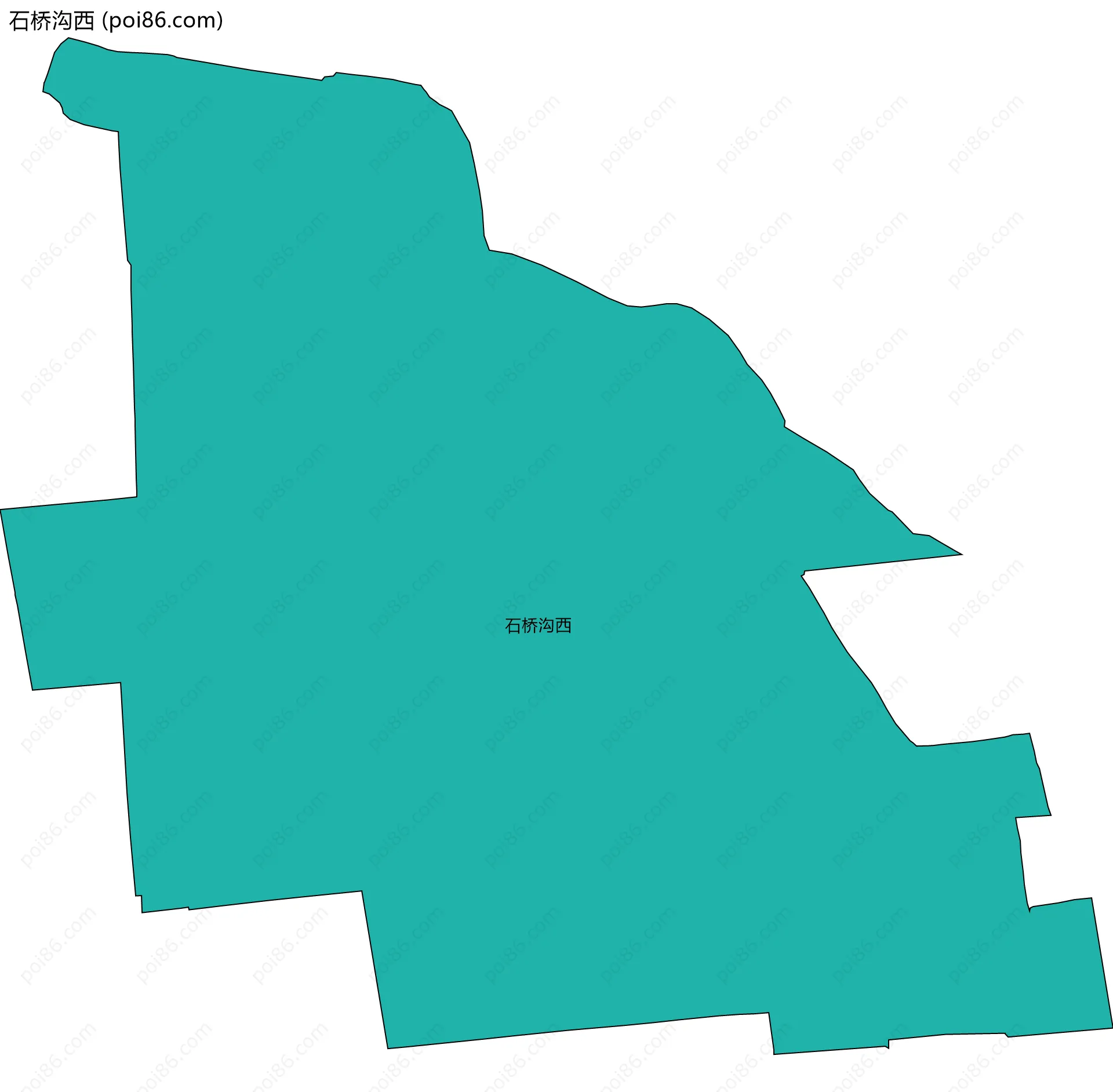 石桥沟西边界地图