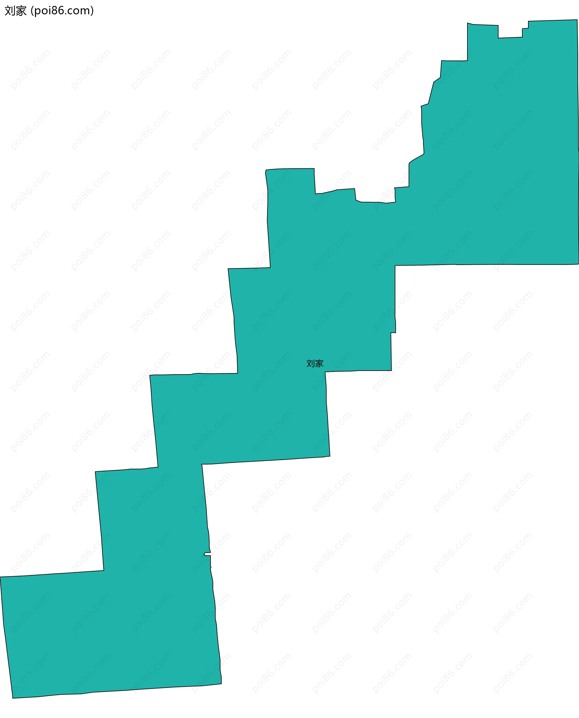 刘家边界地图