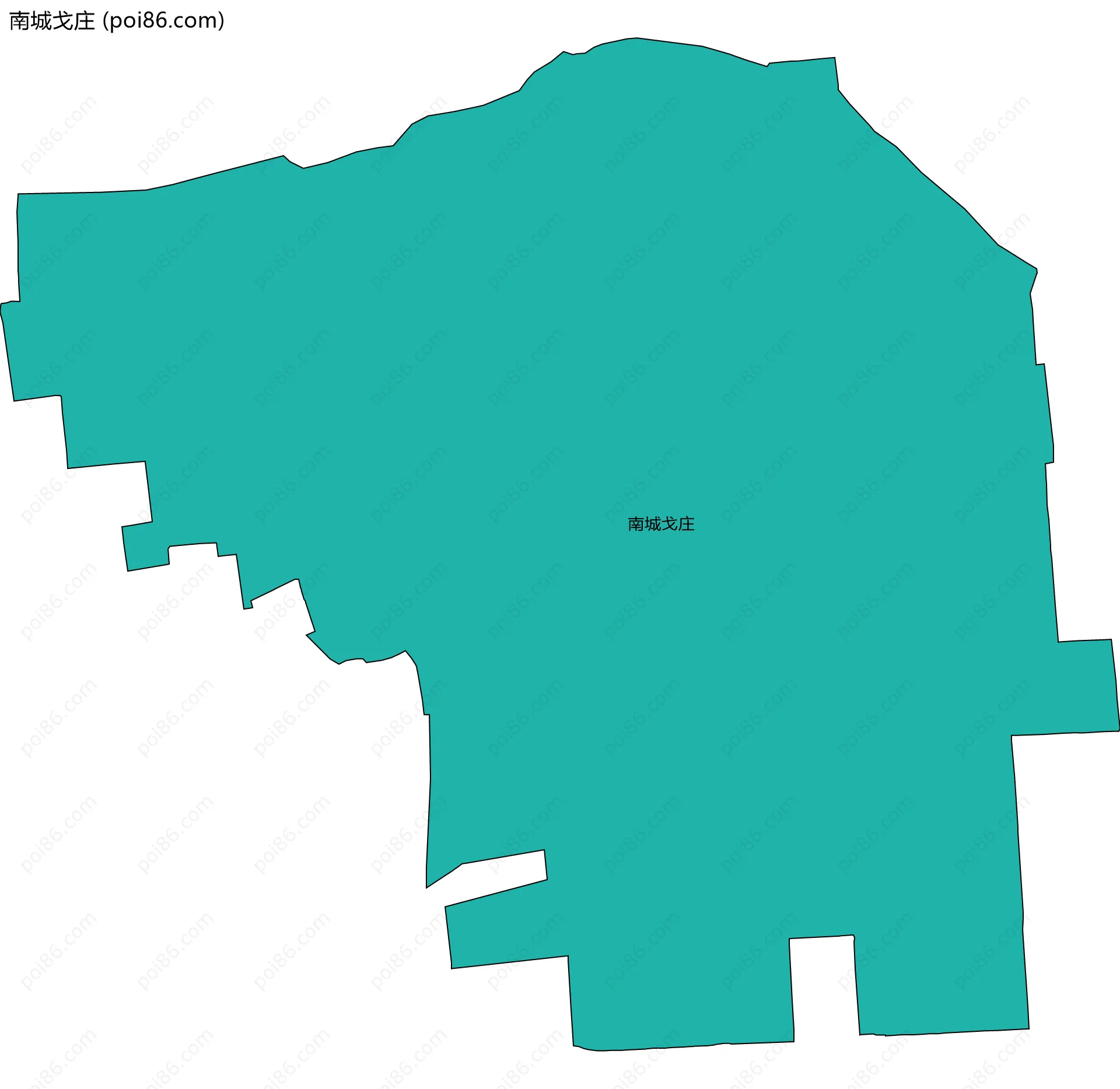 南城戈庄边界地图