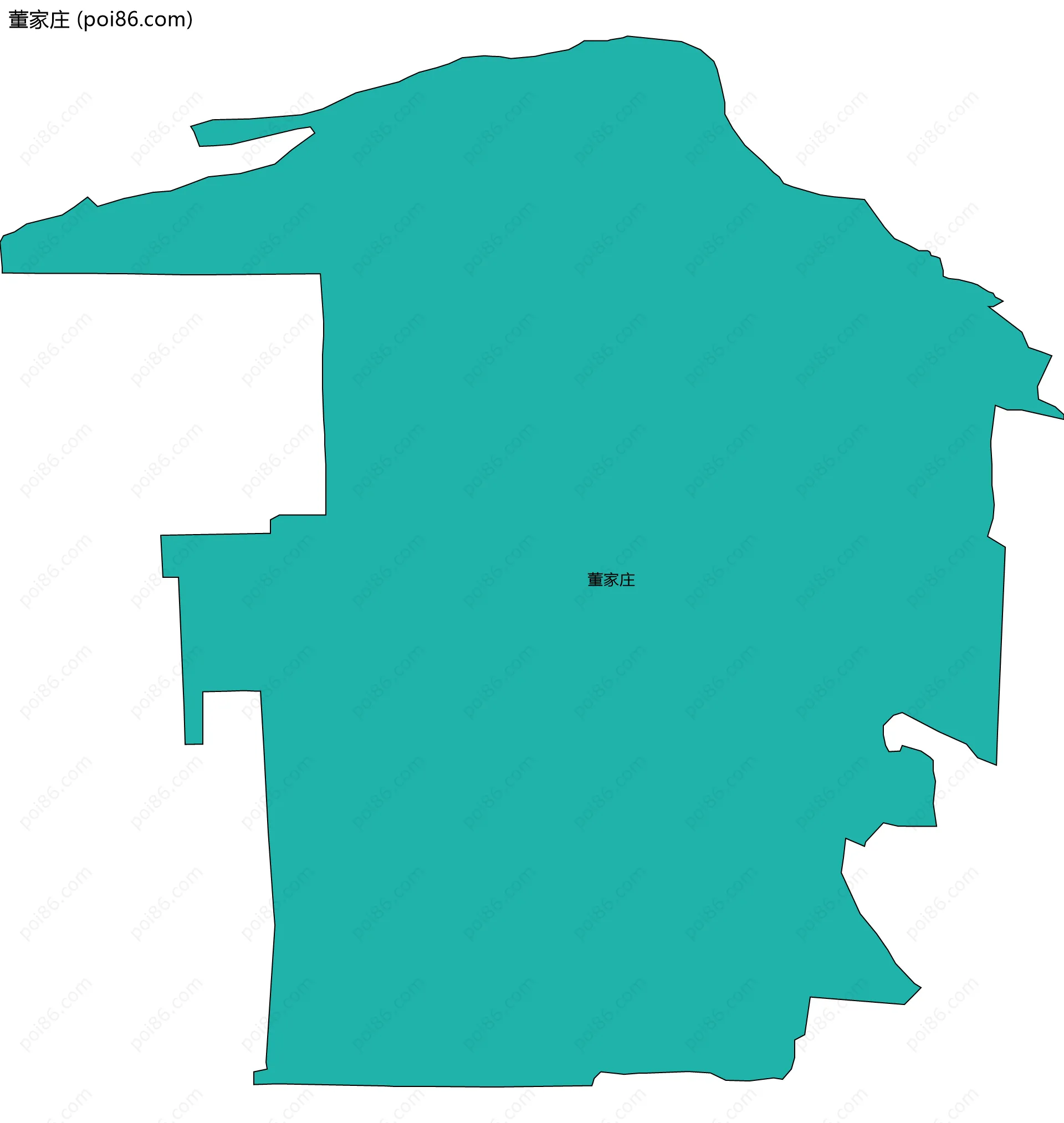 董家庄边界地图