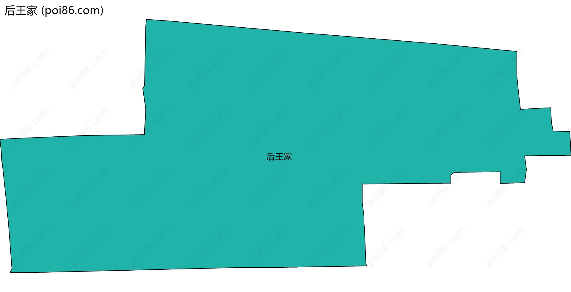 后王家边界地图