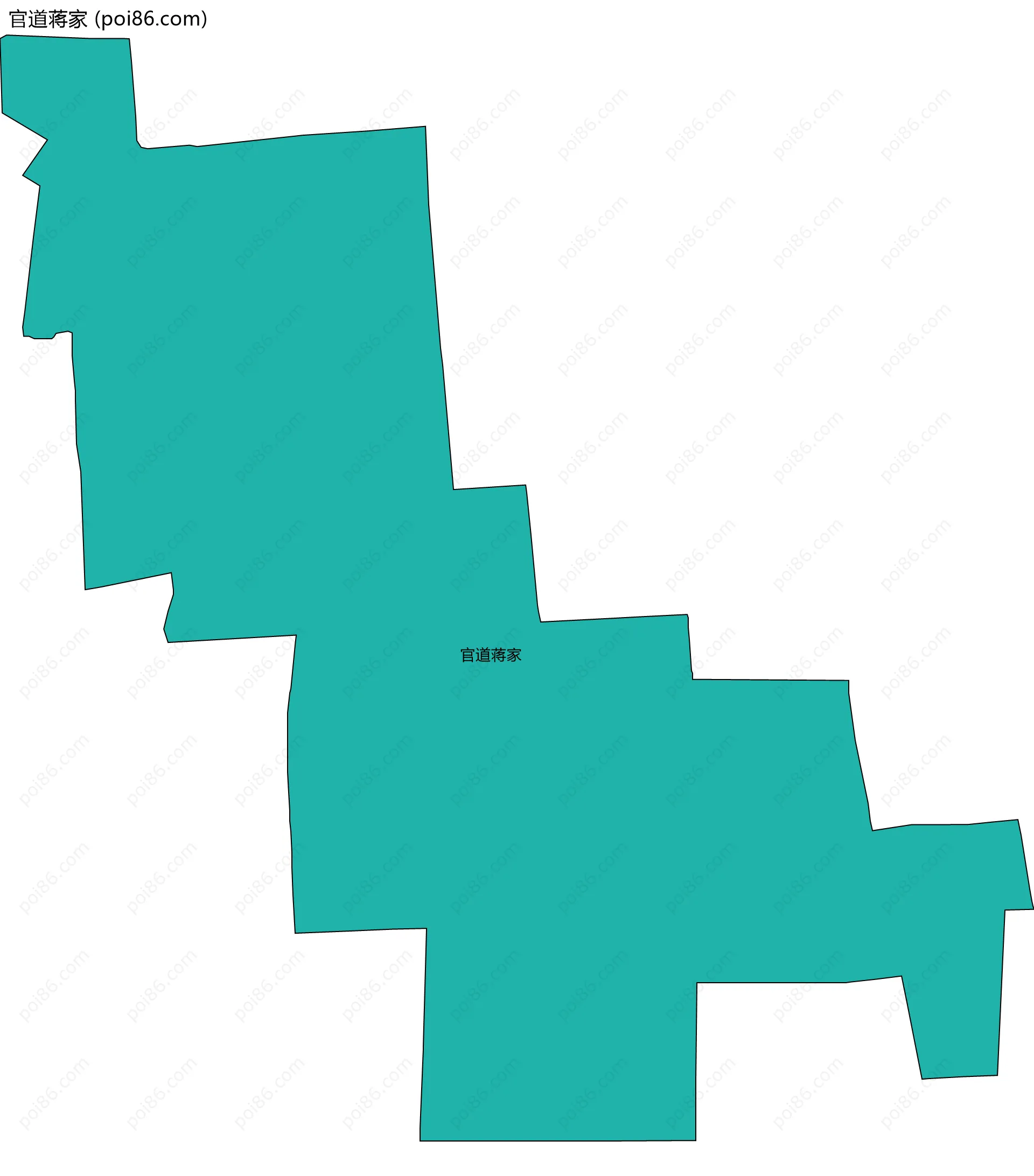 官道蒋家边界地图