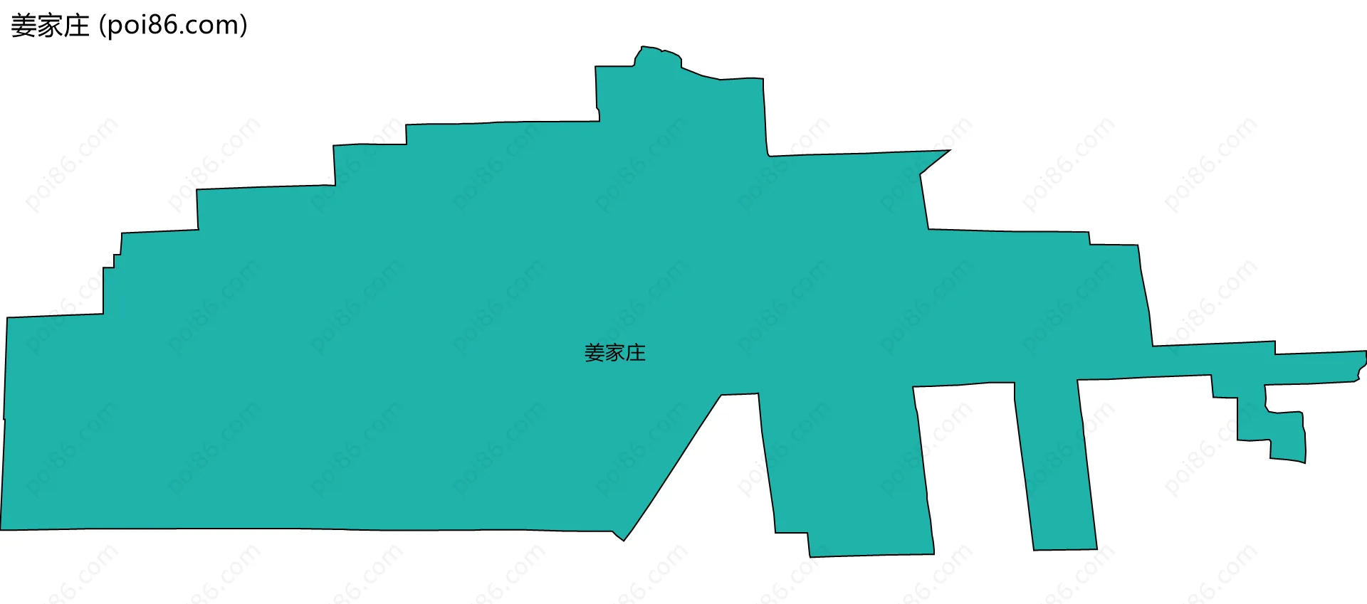 姜家庄边界地图