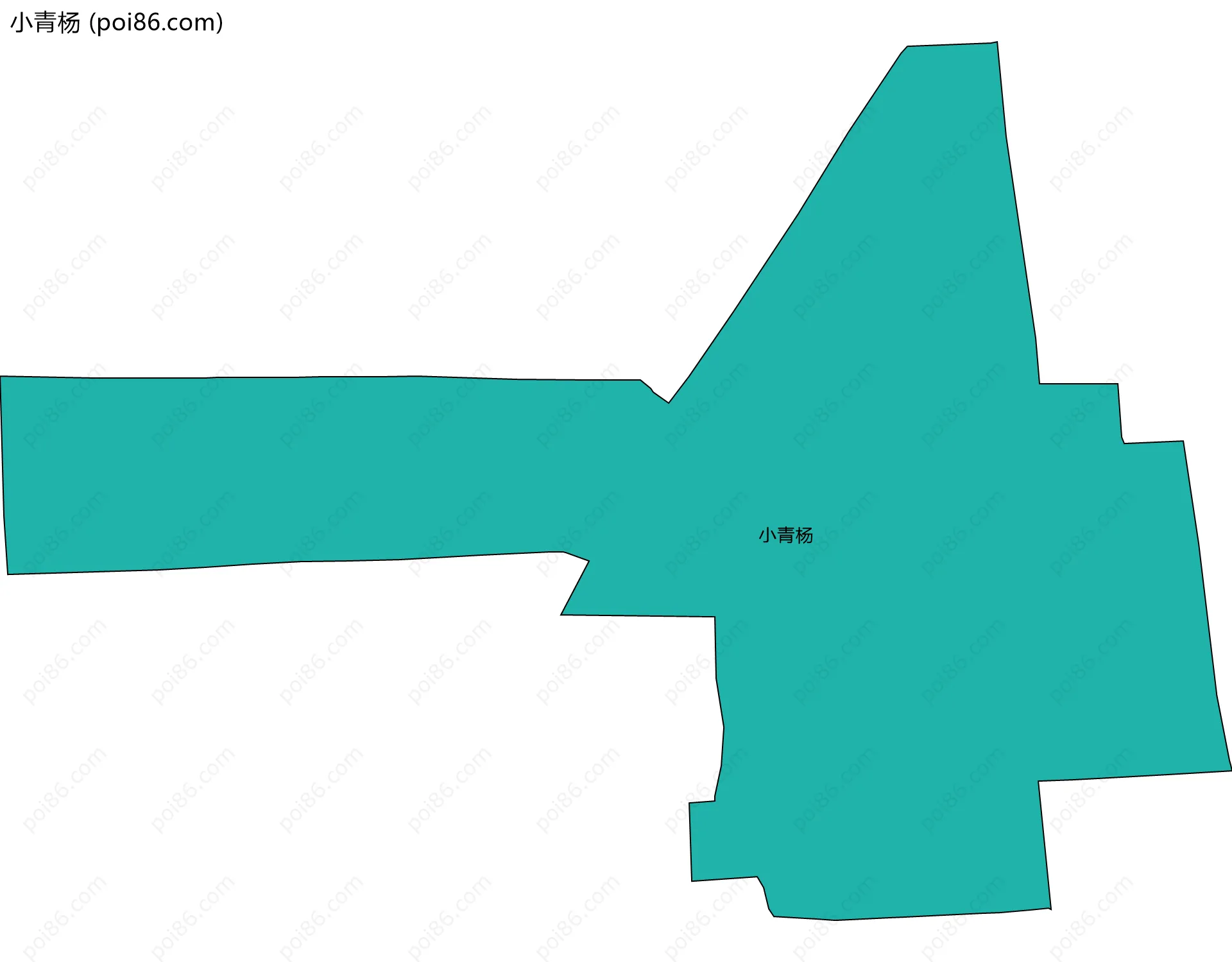 小青杨边界地图