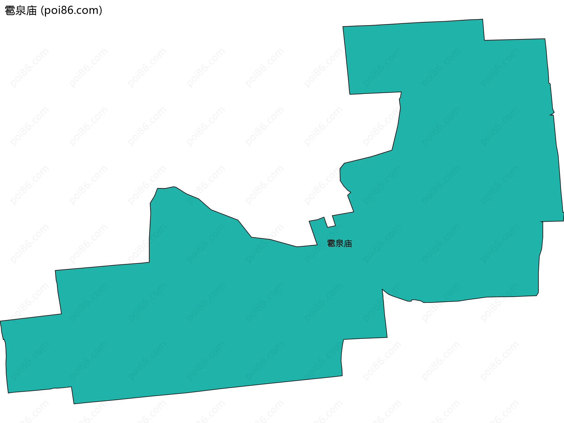雹泉庙边界地图