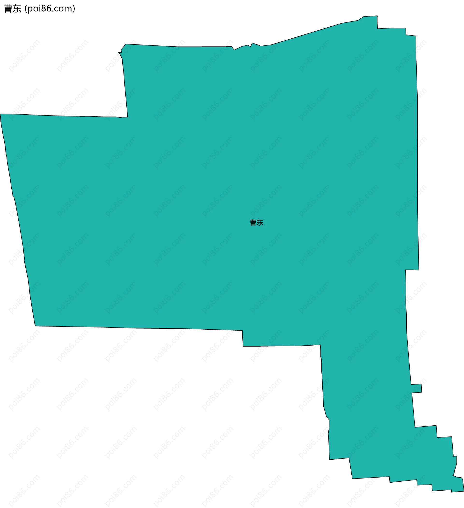 曹东边界地图