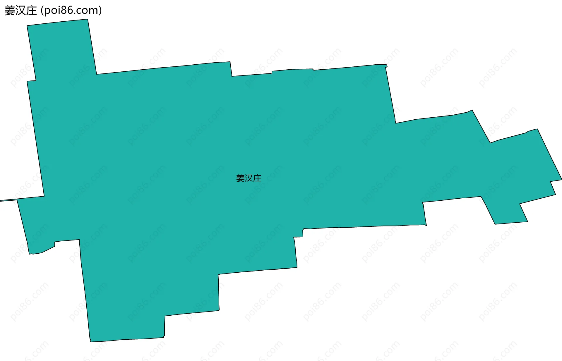 姜汉庄边界地图