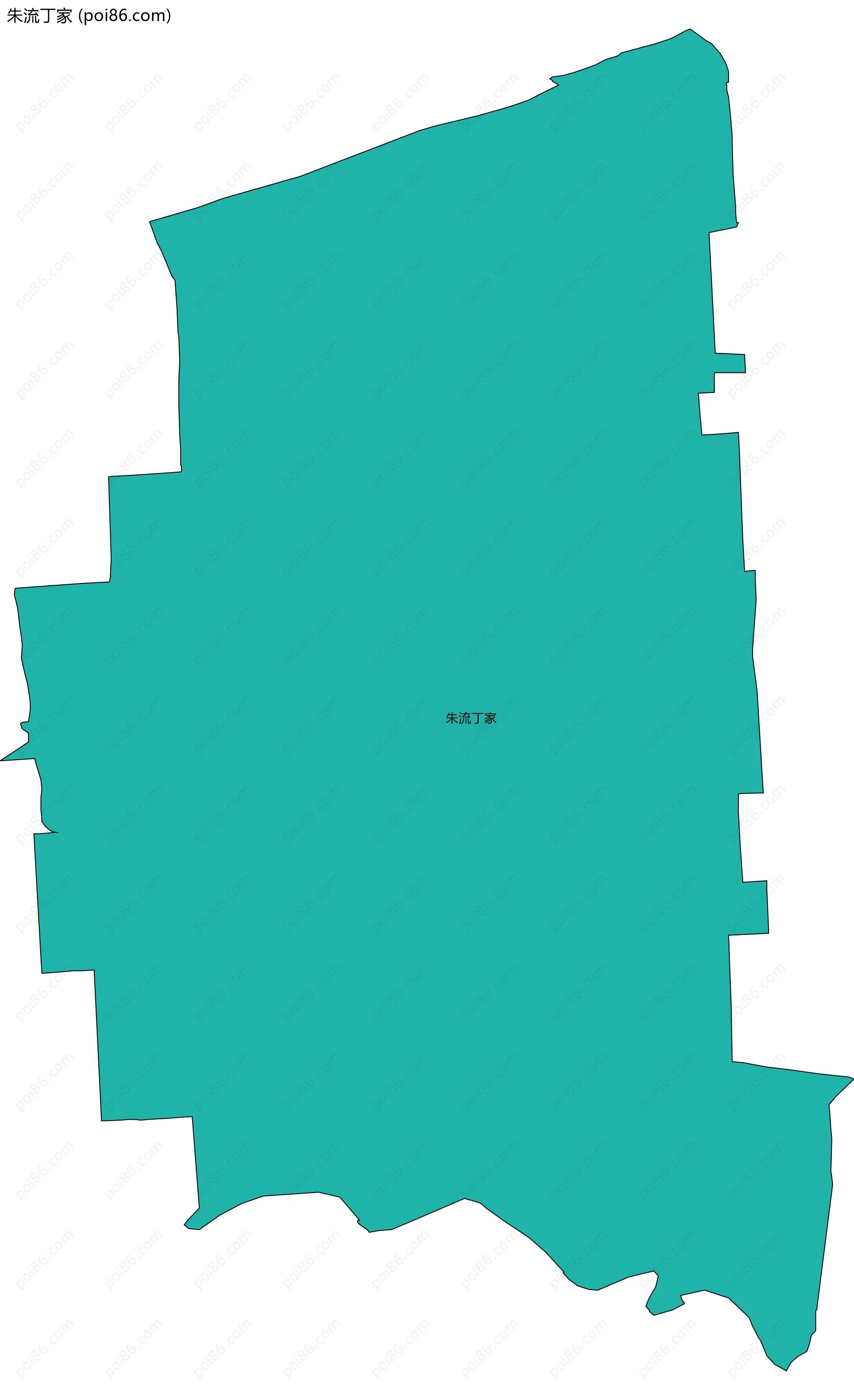 朱流丁家边界地图