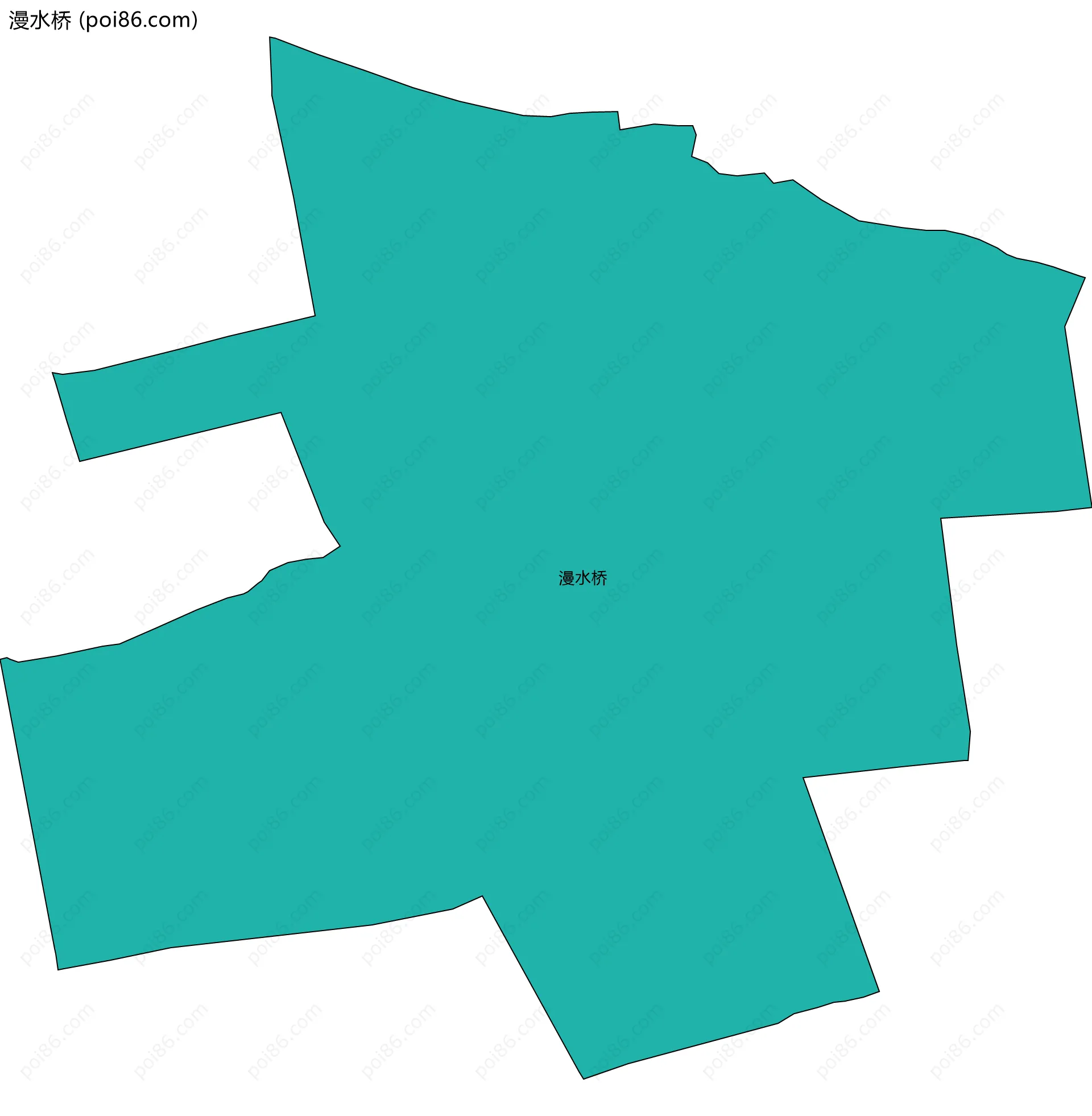 漫水桥边界地图