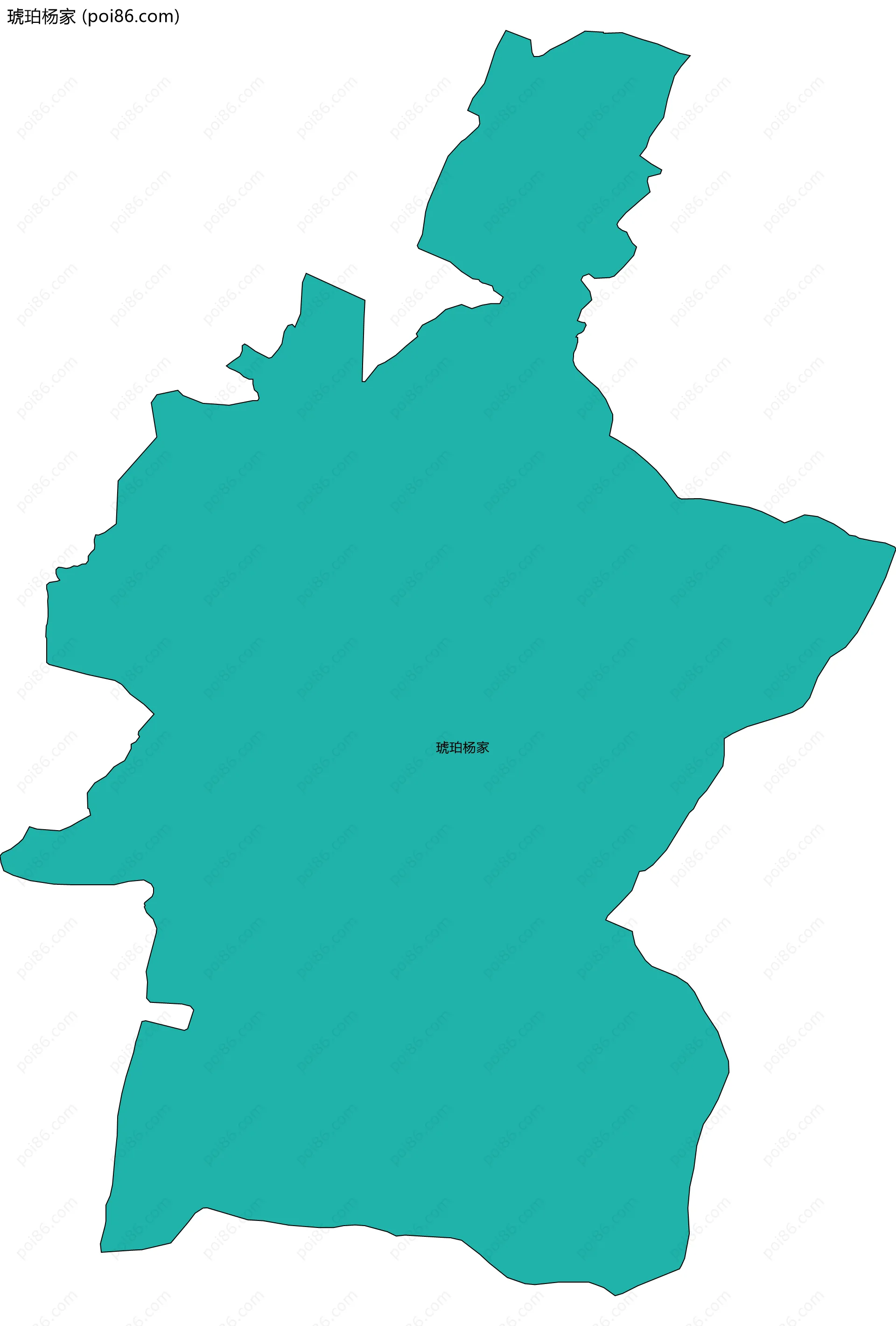 琥珀杨家边界地图