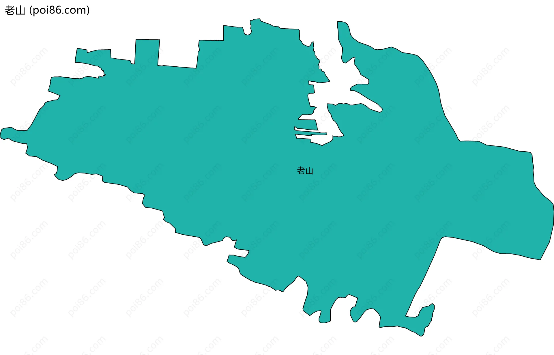 老山边界地图