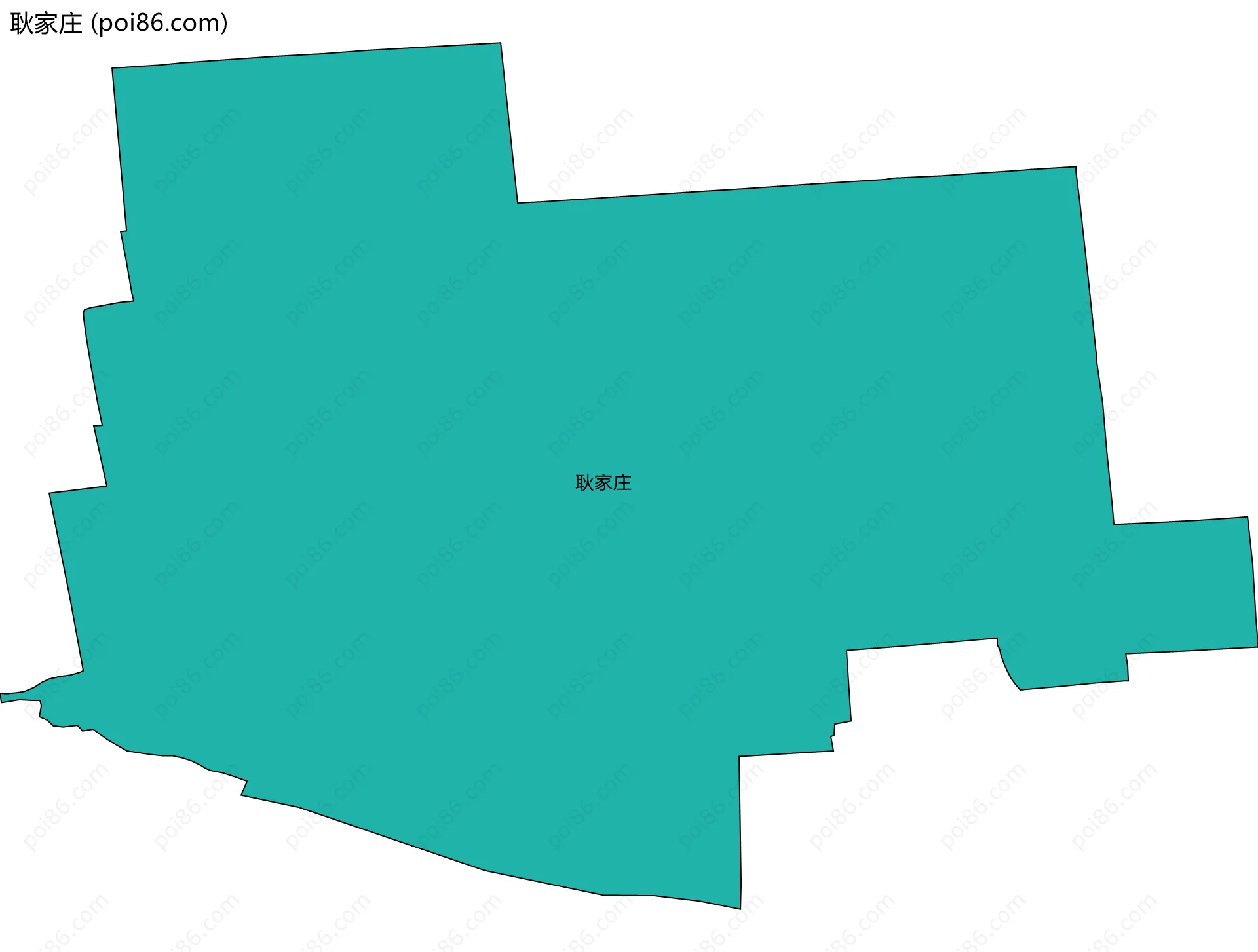 耿家庄边界地图