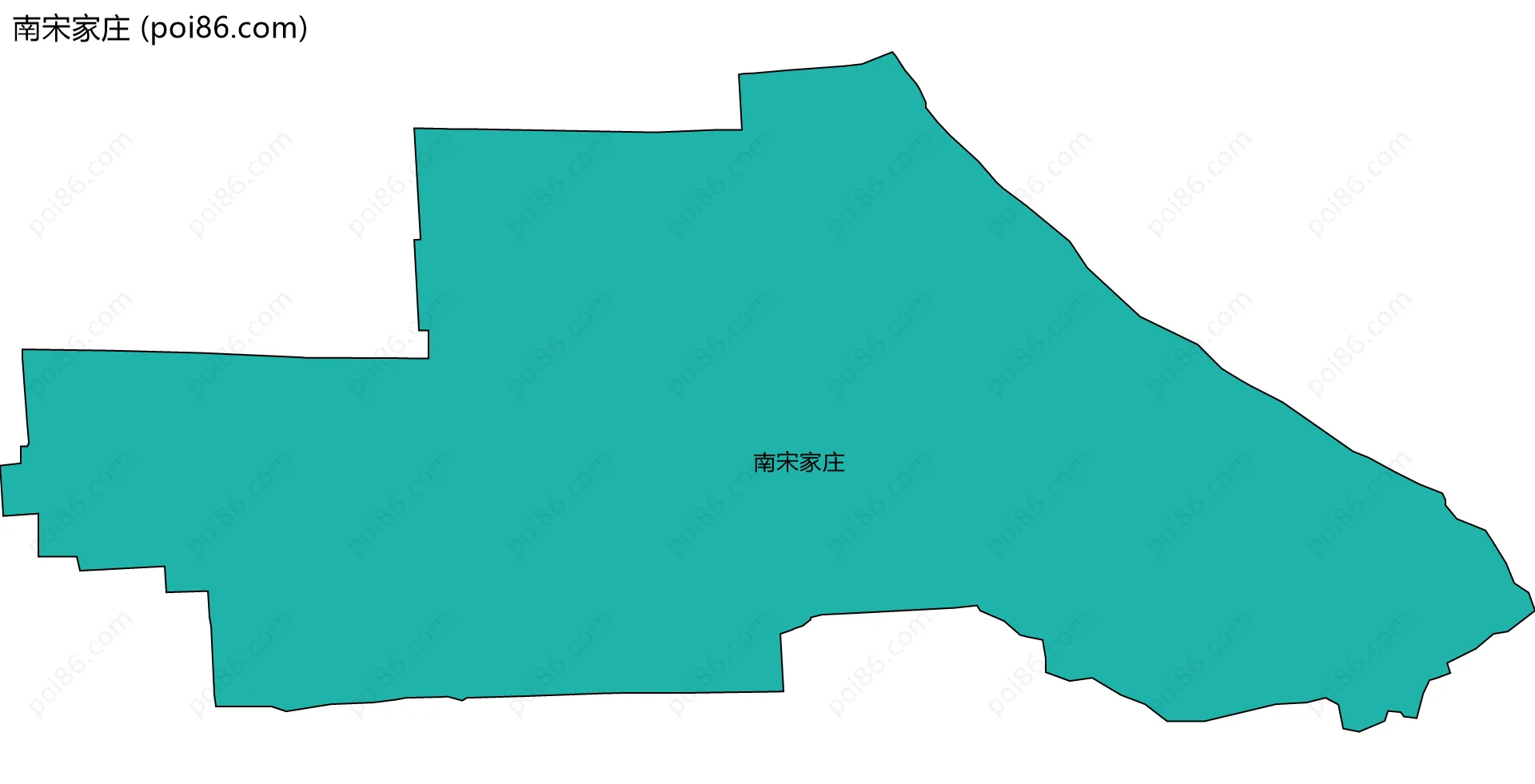 南宋家庄边界地图