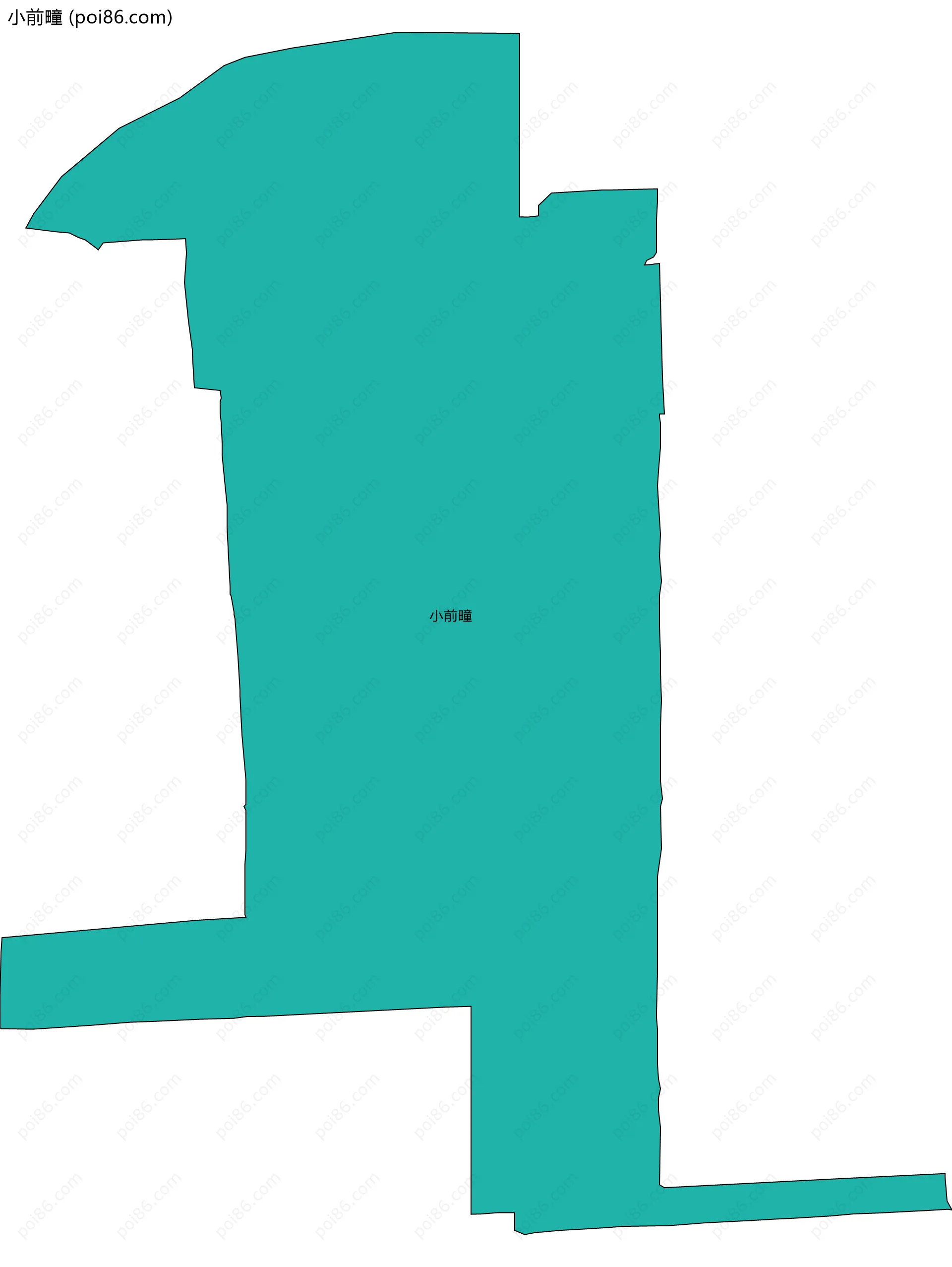 小前疃边界地图